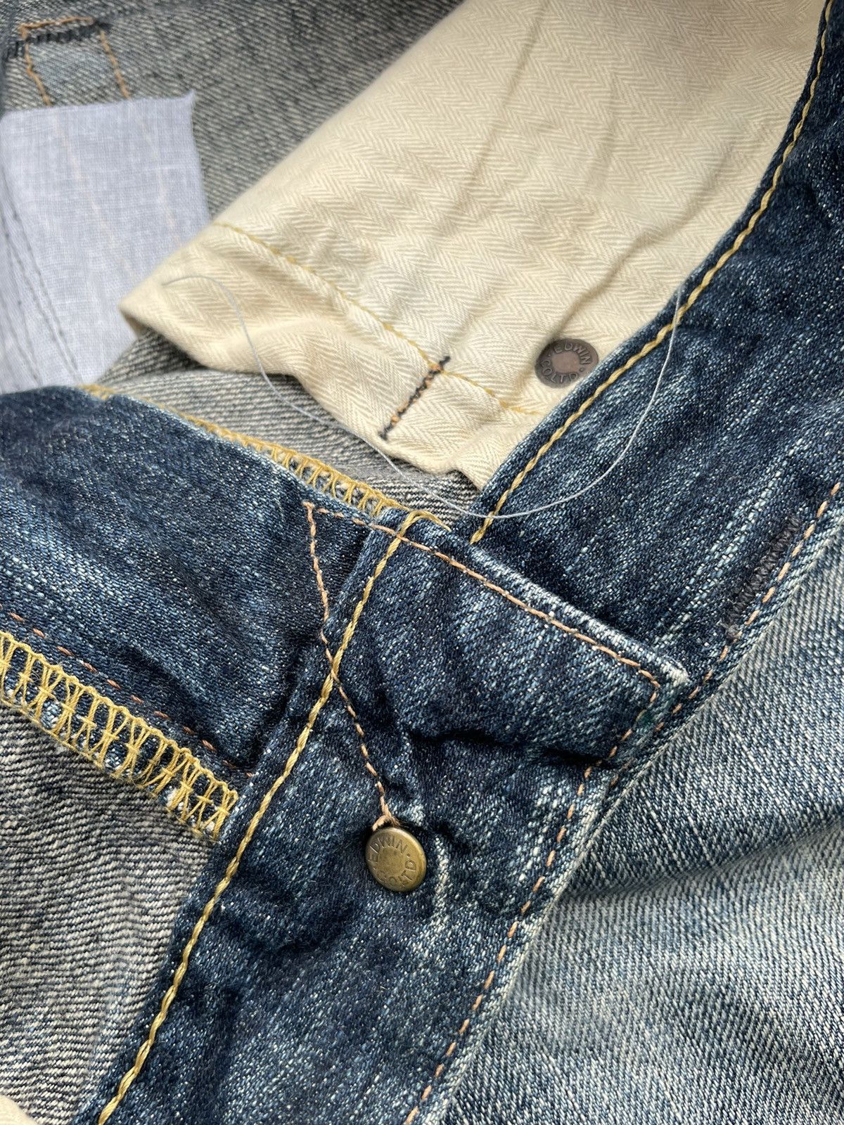 Edwin × If Six Was Nine Vintage Edwin 503V Aging Wash Selvedge Distressed Size US 33 - 19 Thumbnail