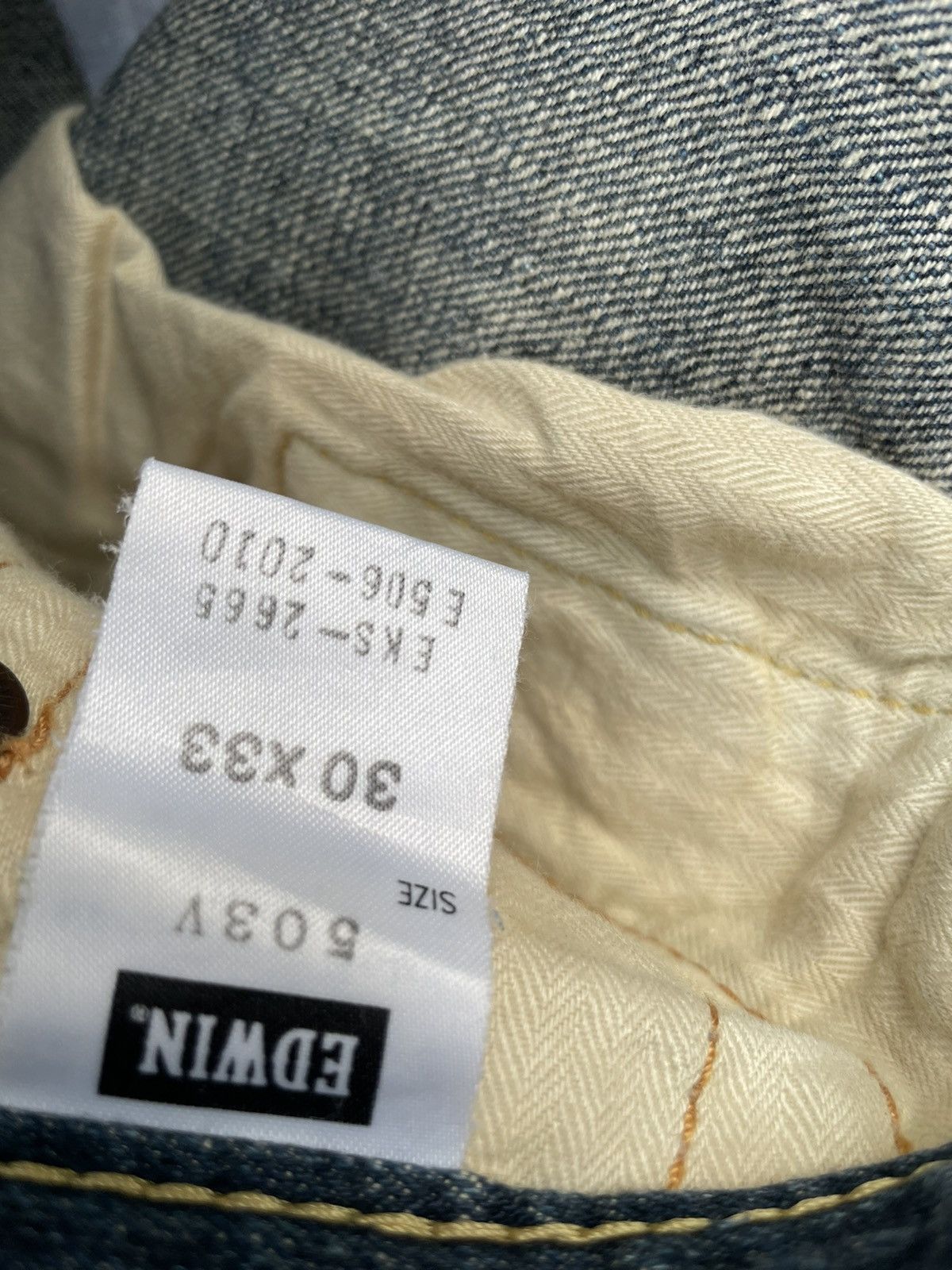 Edwin × If Six Was Nine Vintage Edwin 503V Aging Wash Selvedge Distressed Size US 33 - 18 Thumbnail