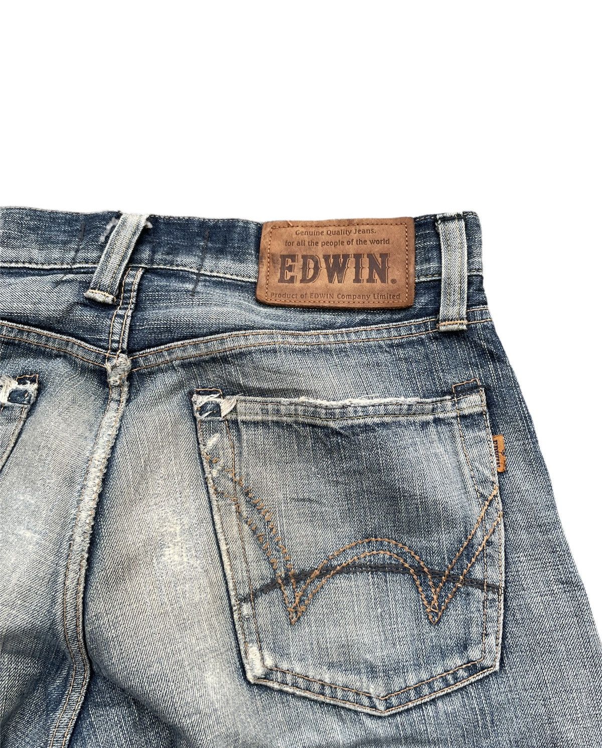 Edwin × If Six Was Nine Vintage Edwin 503V Aging Wash Selvedge Distressed Size US 33 - 11 Thumbnail