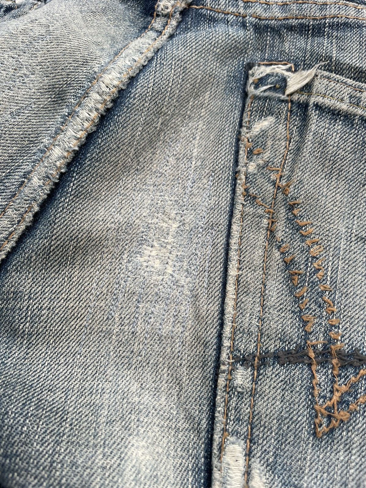 Edwin × If Six Was Nine Vintage Edwin 503V Aging Wash Selvedge Distressed Size US 33 - 17 Thumbnail