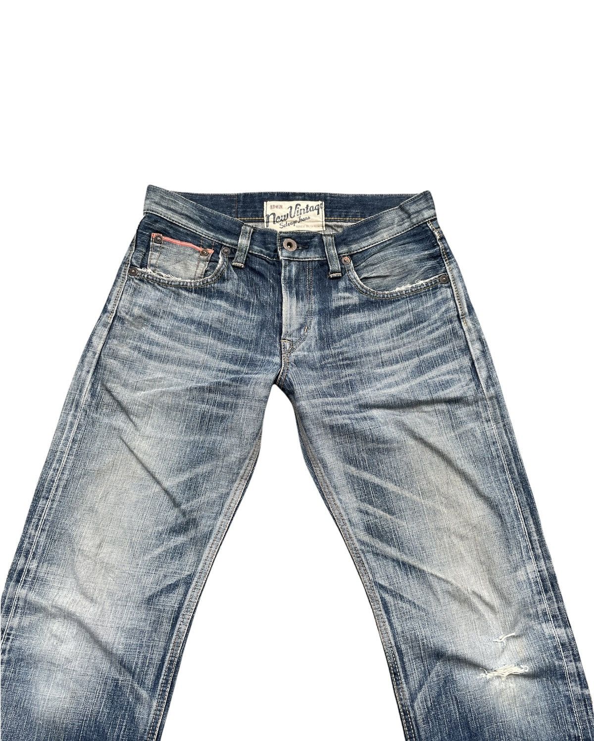 Edwin × If Six Was Nine Vintage Edwin 503V Aging Wash Selvedge Distressed Size US 33 - 4 Thumbnail