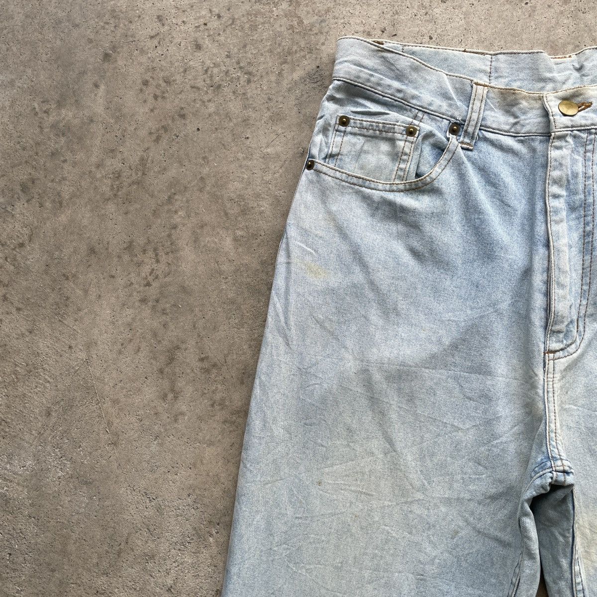 Japanese Brand Vintage Painters Denim Faded Jeans Pants W30x29.5 Size US 30 / EU 46 - 4 Thumbnail