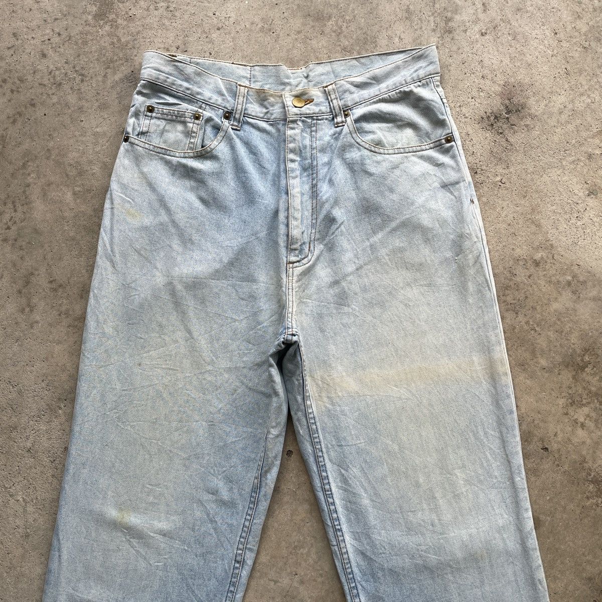 Japanese Brand Vintage Painters Denim Faded Jeans Pants W30x29.5 Size US 30 / EU 46 - 3 Thumbnail