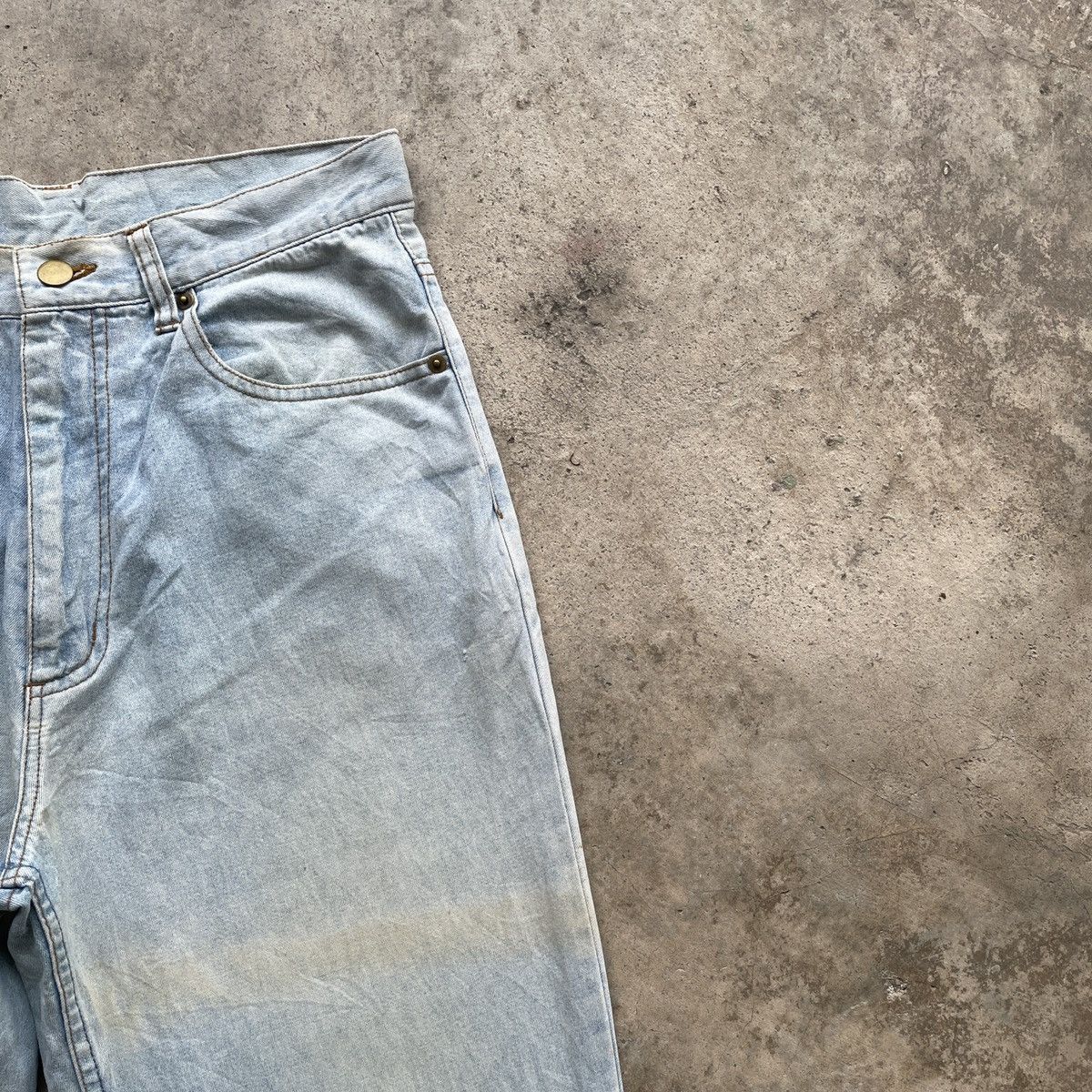 Japanese Brand Vintage Painters Denim Faded Jeans Pants W30x29.5 Size US 30 / EU 46 - 5 Thumbnail