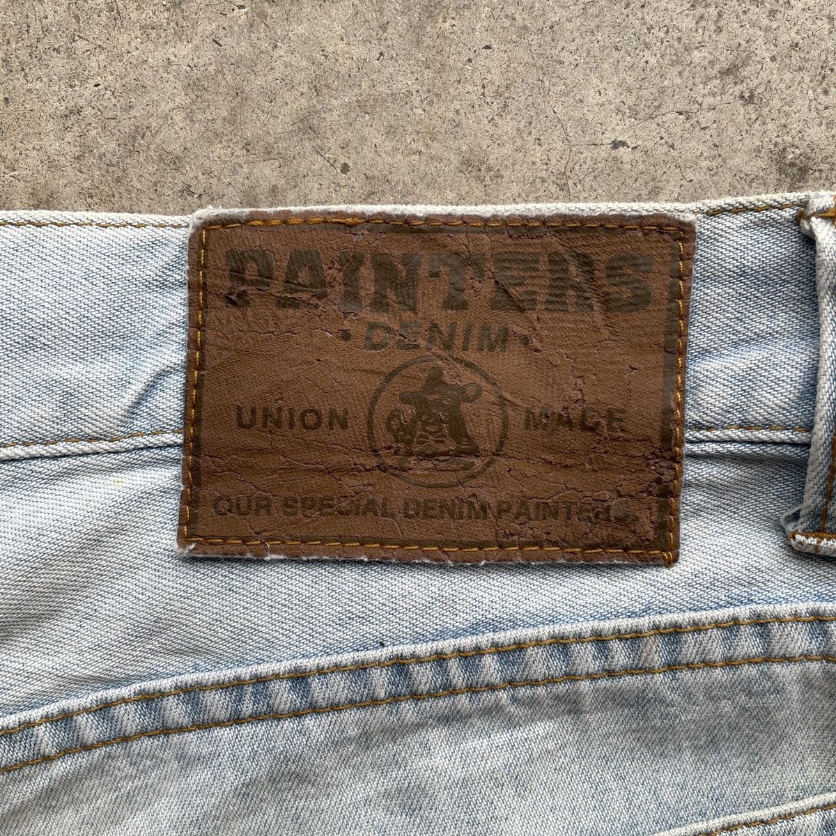 Japanese Brand Vintage Painters Denim Faded Jeans Pants W30x29.5 Size US 30 / EU 46 - 8 Thumbnail