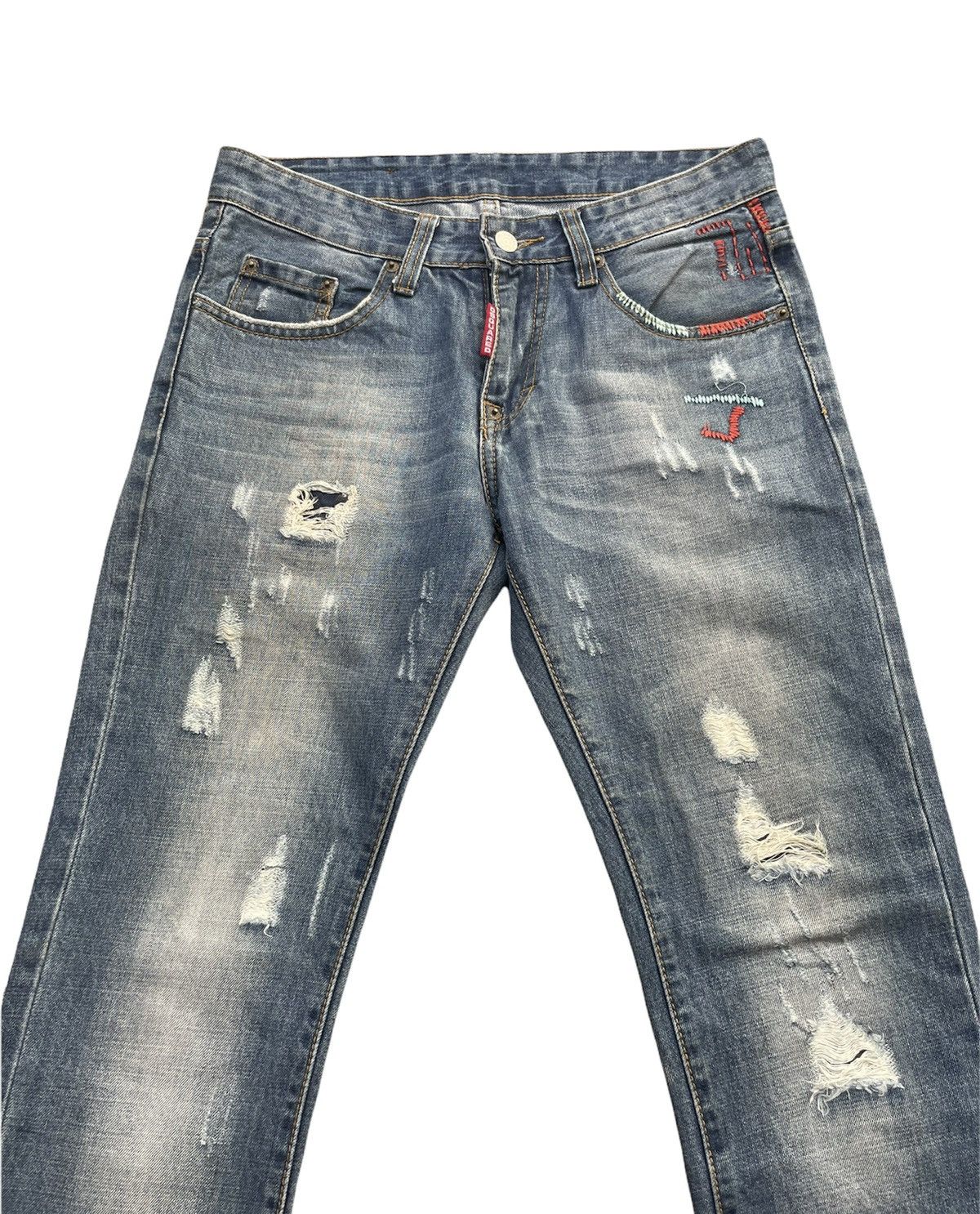 Dsquared2 Dsquared2 Custom Distressed Denim Size US 31 - 3 Thumbnail