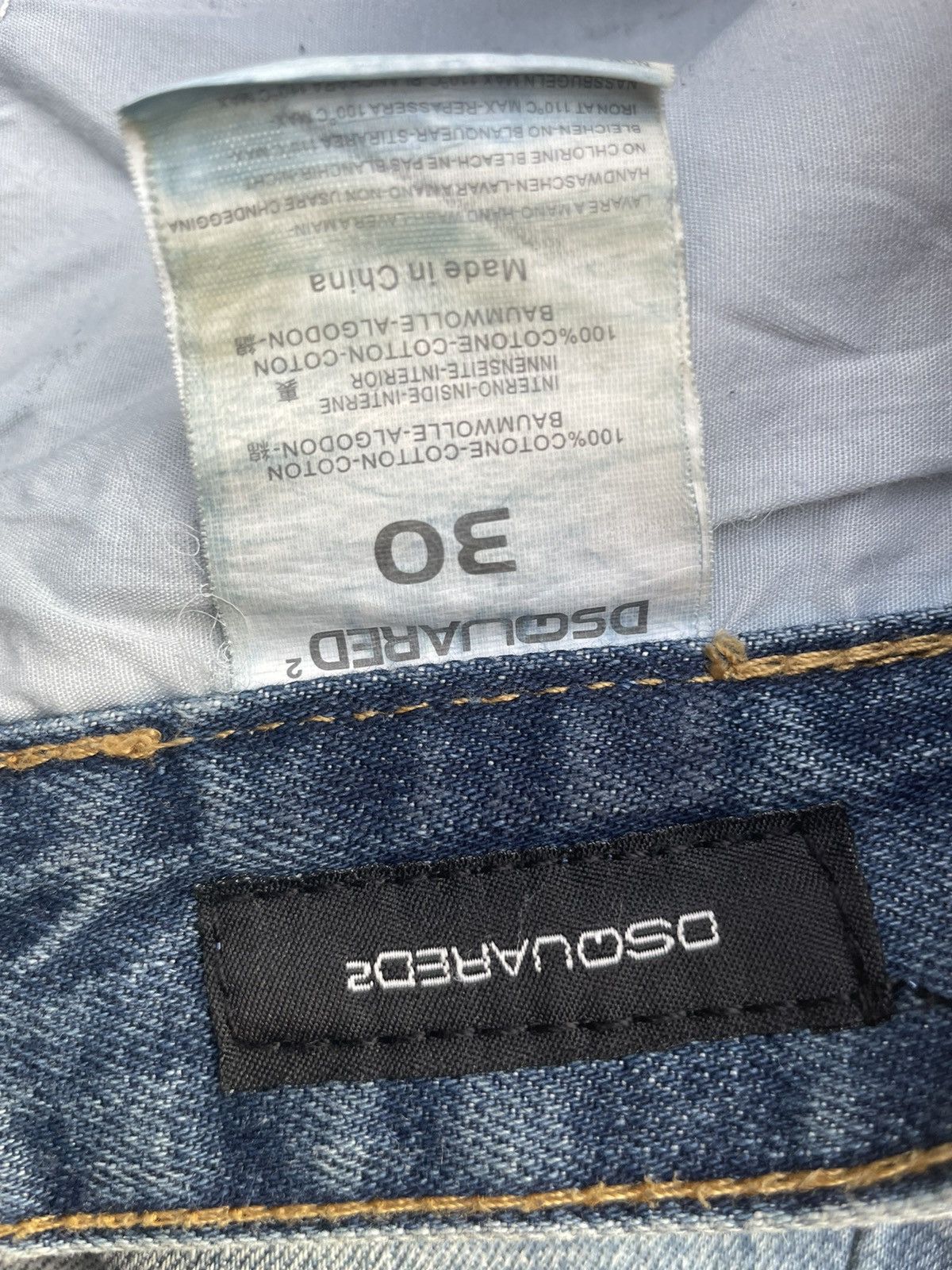 Dsquared2 Dsquared2 Custom Distressed Denim Size US 31 - 11 Thumbnail