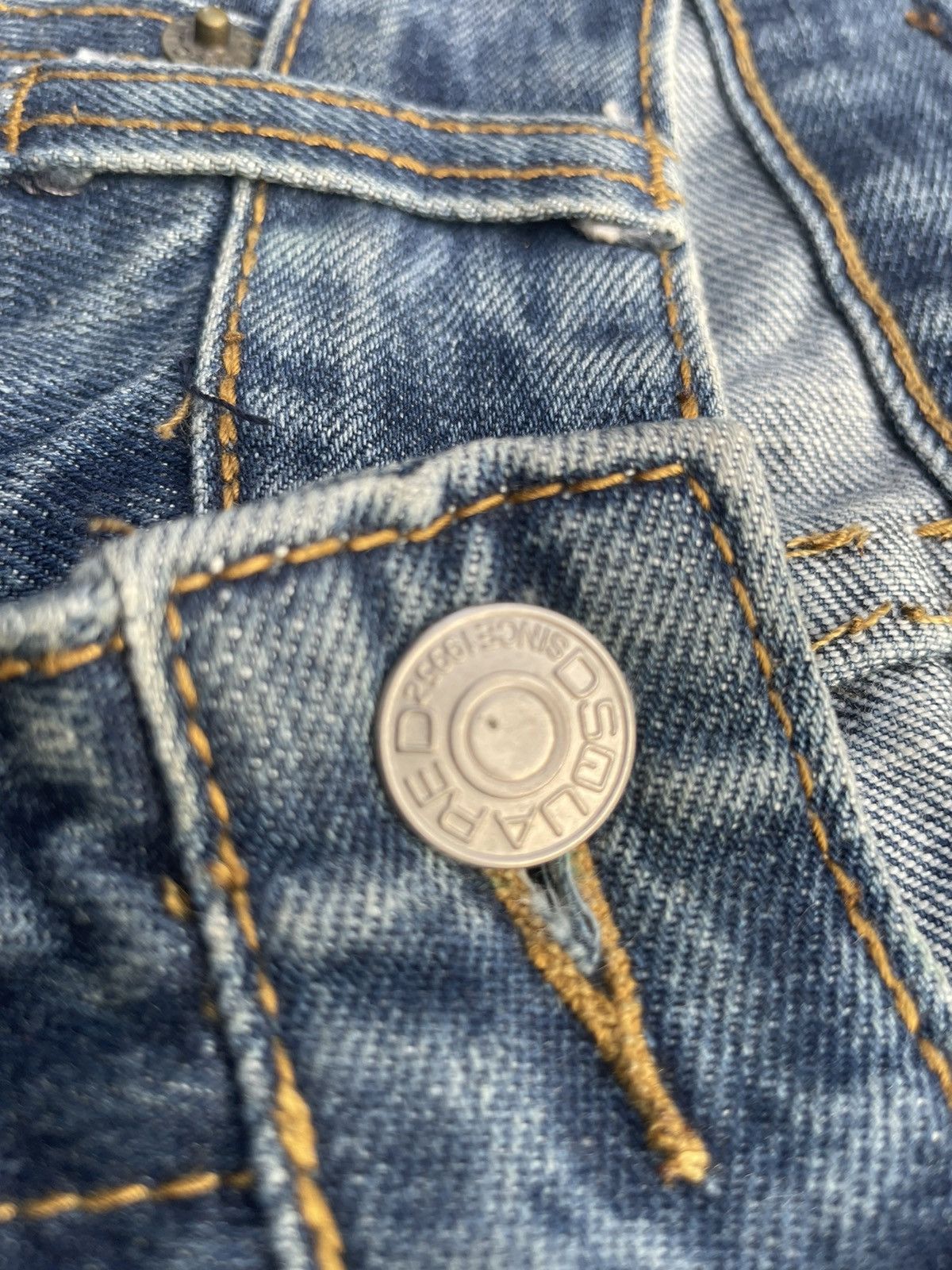 Dsquared2 Dsquared2 Custom Distressed Denim Size US 31 - 15 Thumbnail