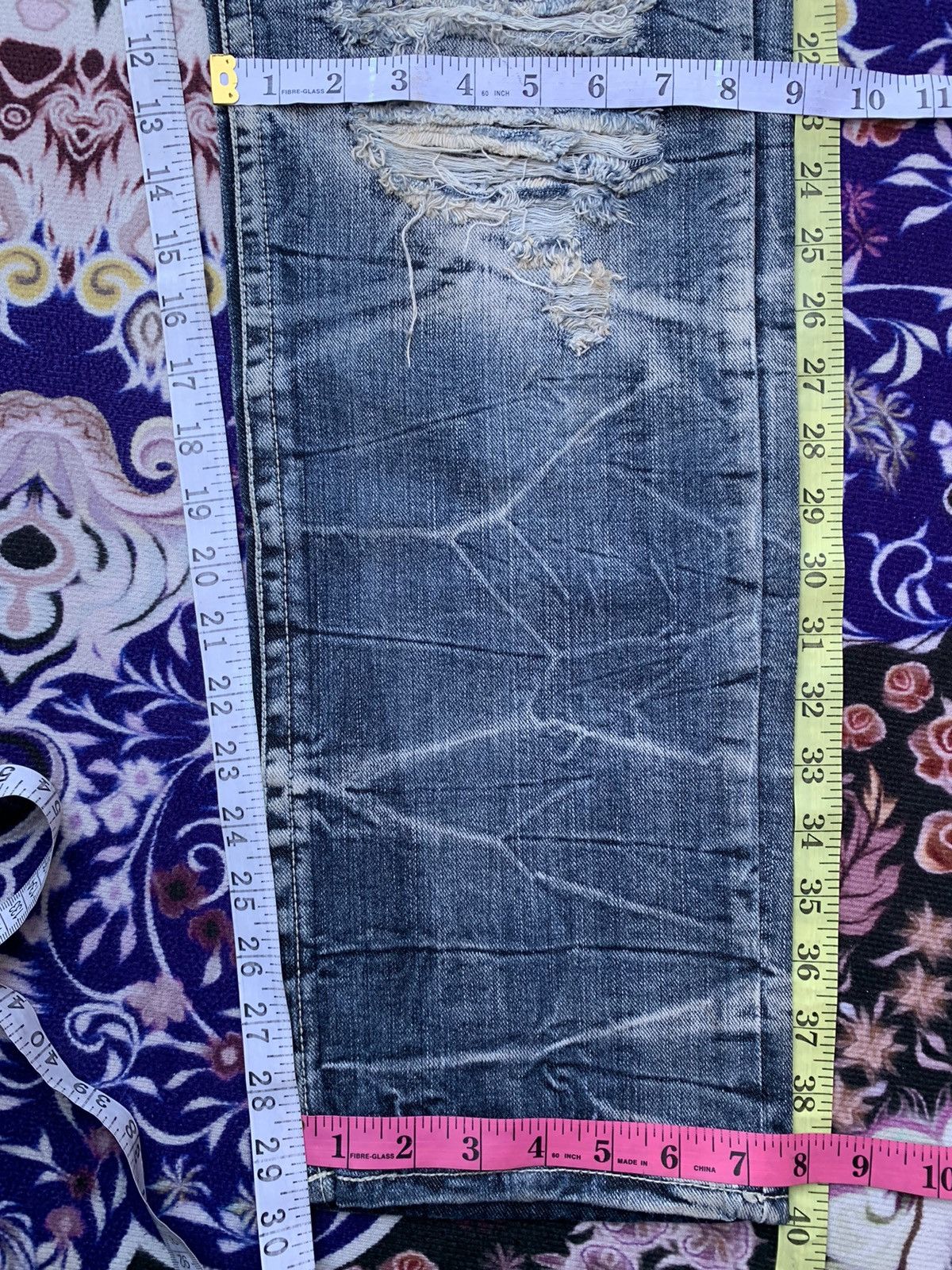 Japanese Brand Japanese Sky Bomber Custom Distressed Denim Size US 32 / EU 48 - 11 Thumbnail