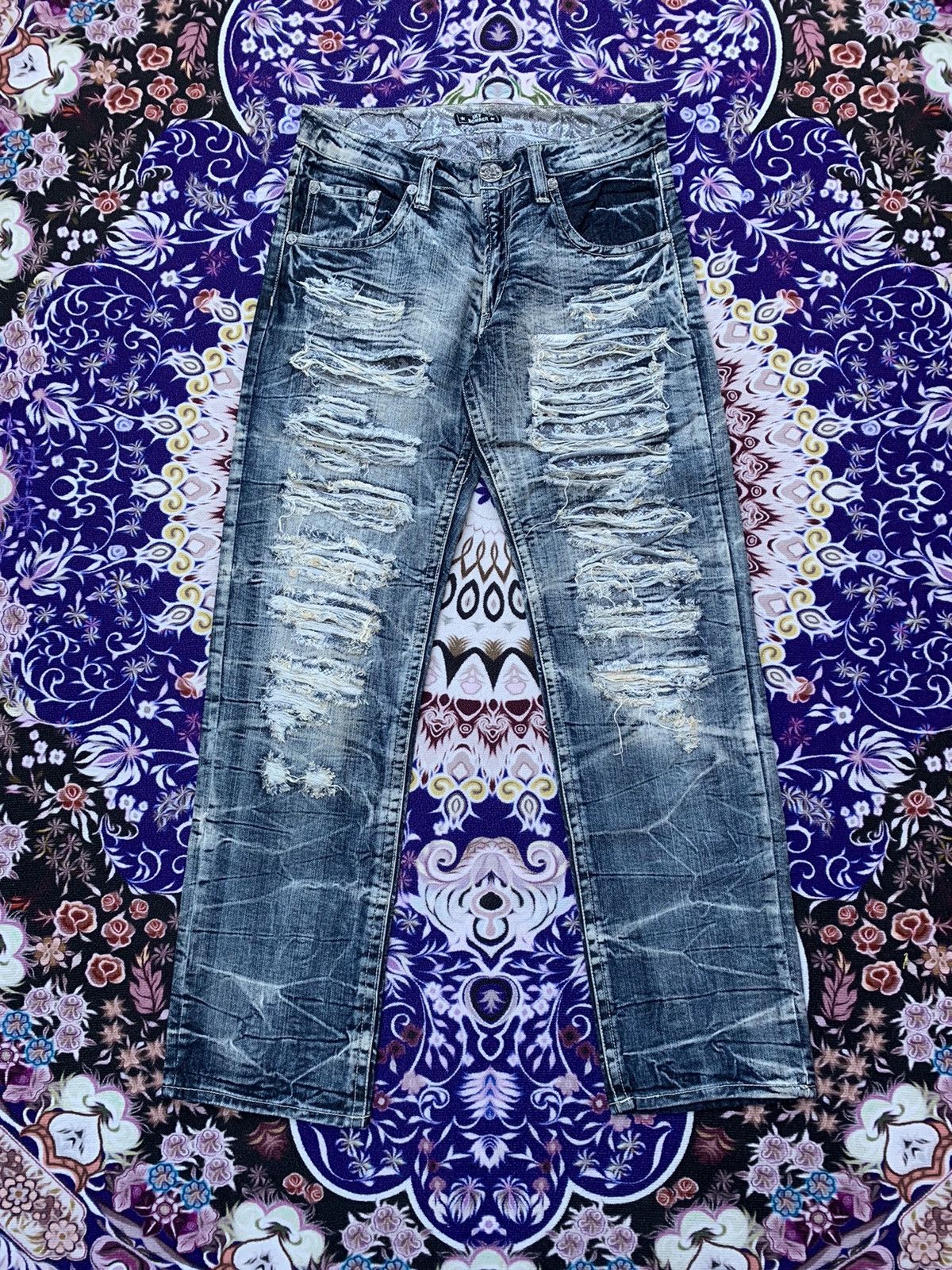 Japanese Brand Japanese Sky Bomber Custom Distressed Denim Size US 32 / EU 48 - 1 Thumbnail