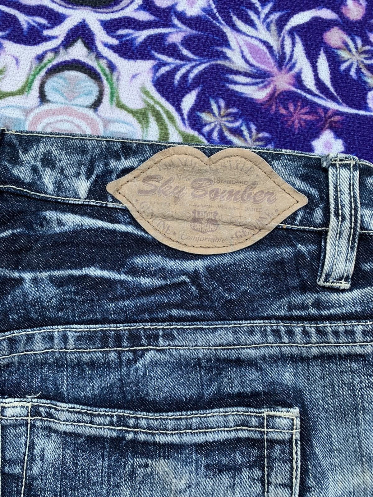 Japanese Brand Japanese Sky Bomber Custom Distressed Denim Size US 32 / EU 48 - 8 Thumbnail