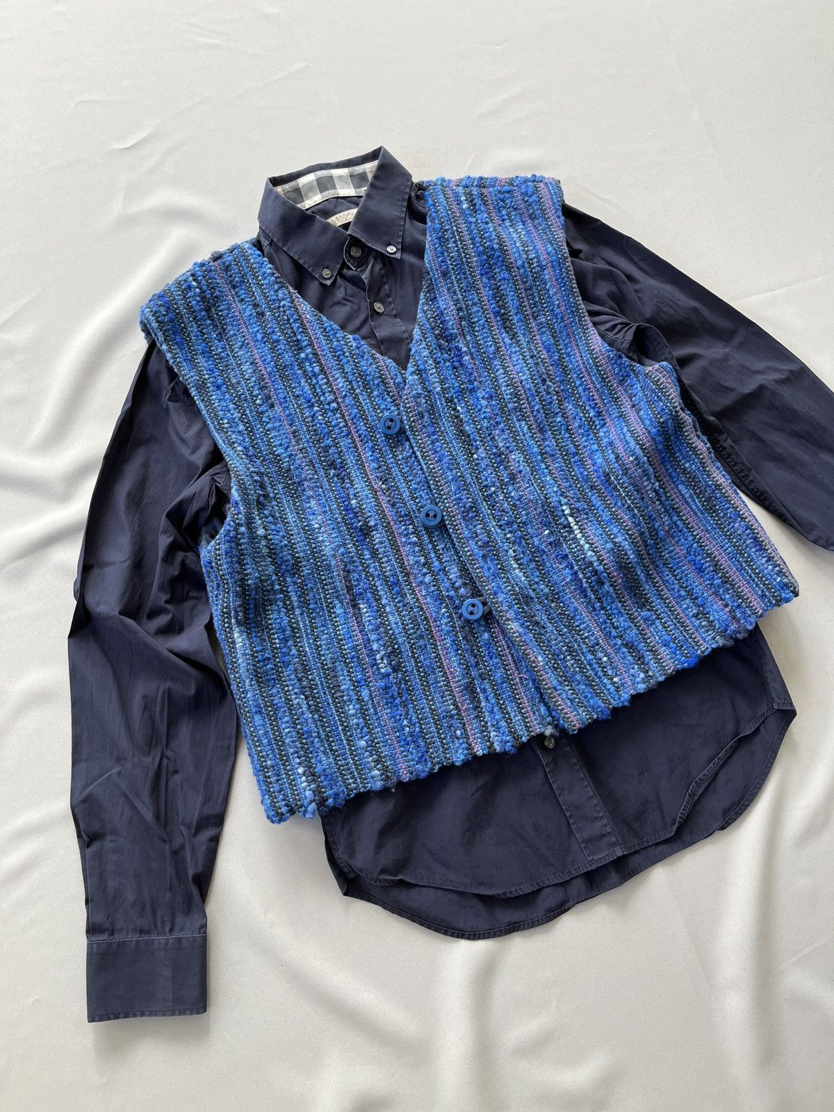 Japanese Brand Japanese Style Heavy Knitted Avant Garde Vest Size US M / EU 48-50 / 2 - 3 Thumbnail