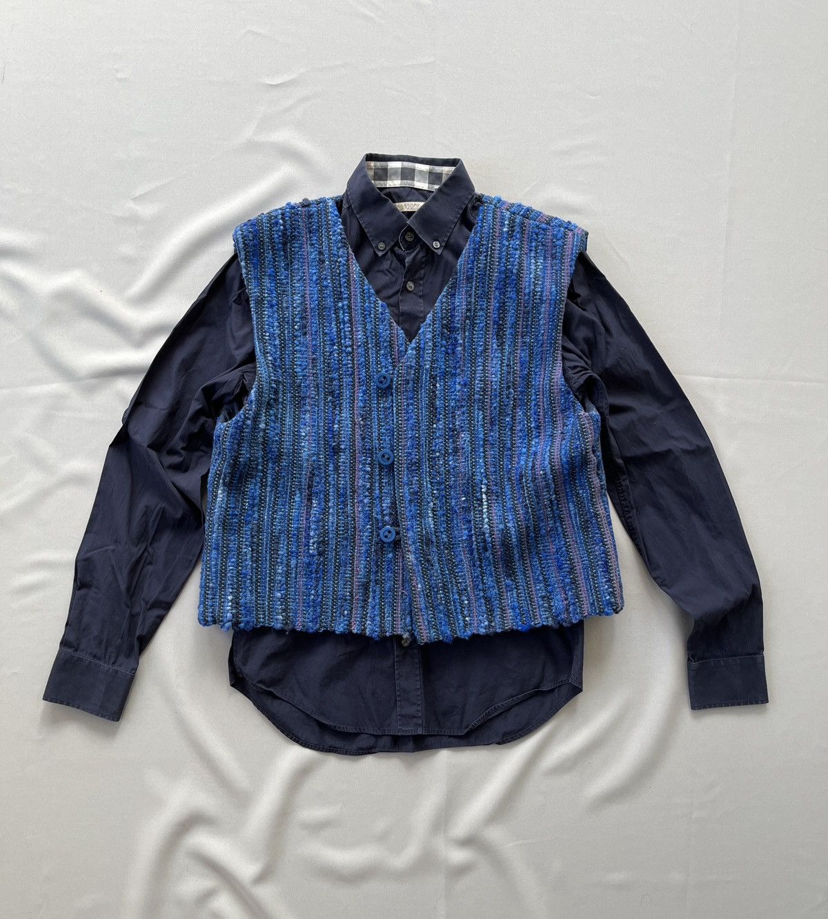 Japanese Brand Japanese Style Heavy Knitted Avant Garde Vest Size US M / EU 48-50 / 2 - 1 Thumbnail