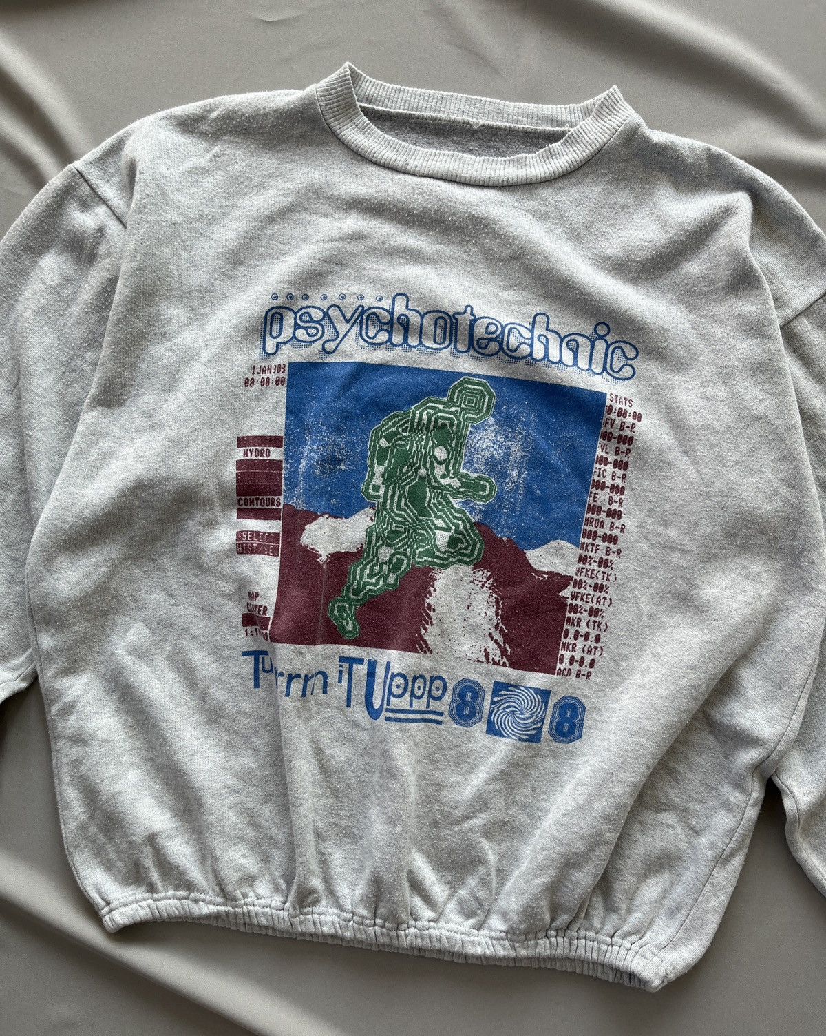 Psychworld 1988 Psychotechnic Vintage Avant Garde Sweatshirt Size US XL / EU 56 / 4 - 1 Thumbnail