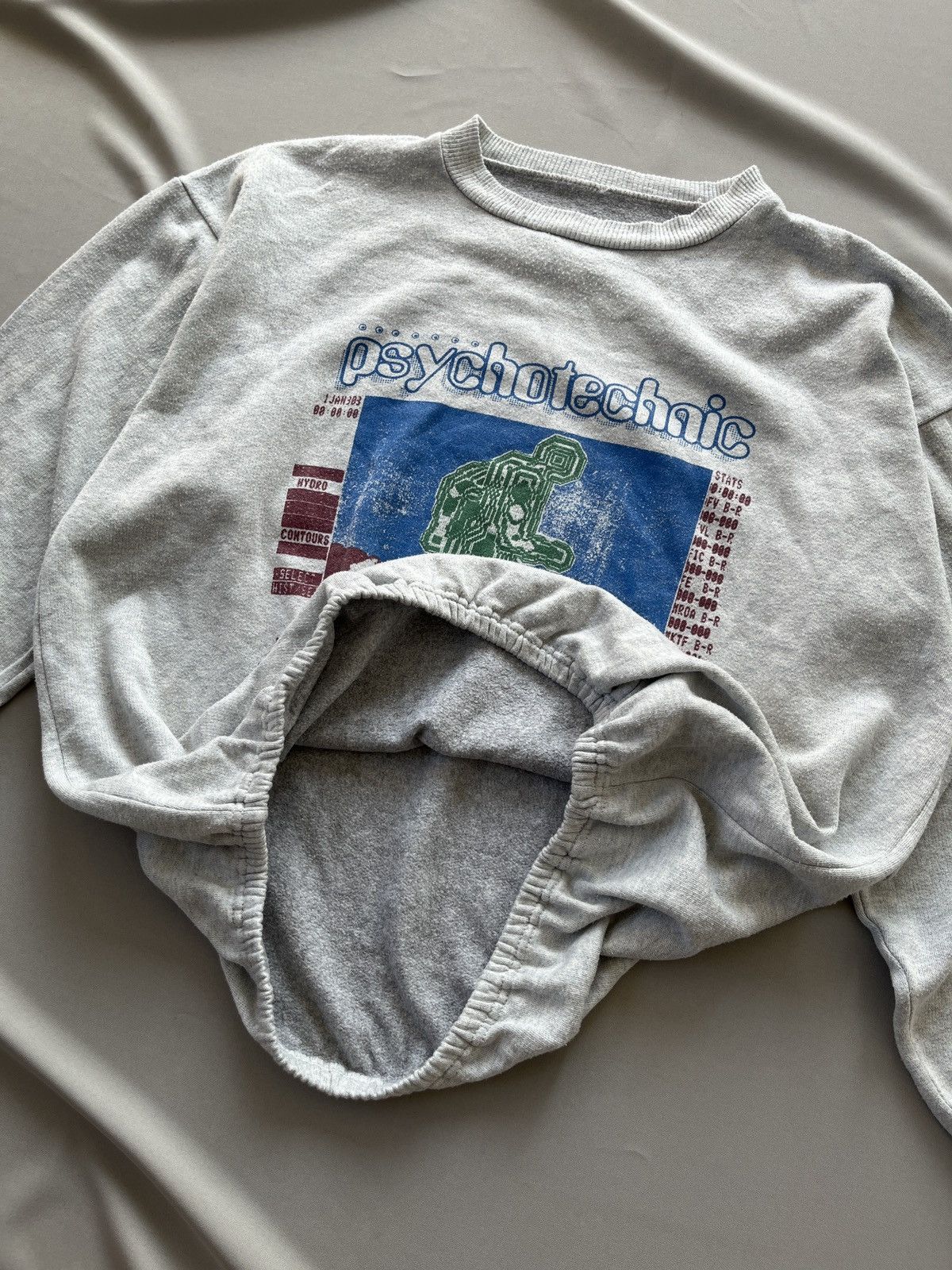 Psychworld 1988 Psychotechnic Vintage Avant Garde Sweatshirt Size US XL / EU 56 / 4 - 12 Thumbnail