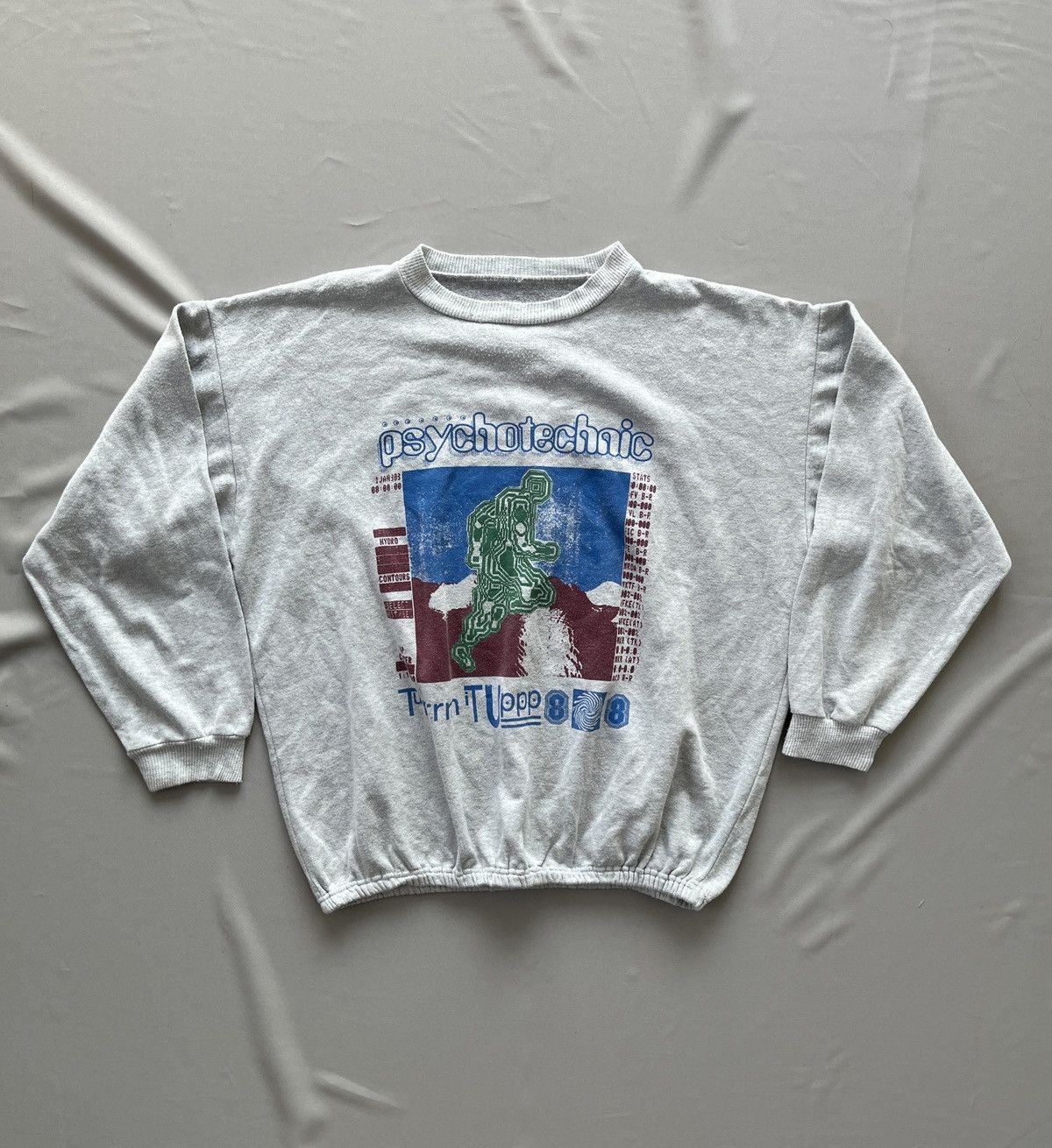Psychworld 1988 Psychotechnic Vintage Avant Garde Sweatshirt Size US XL / EU 56 / 4 - 2 Thumbnail
