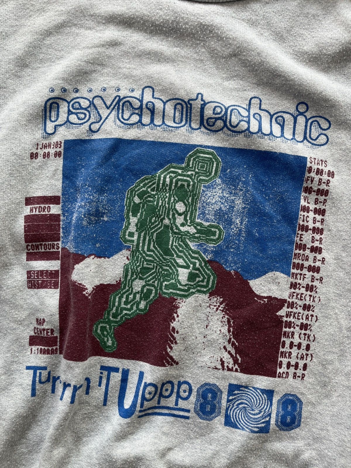 Psychworld 1988 Psychotechnic Vintage Avant Garde Sweatshirt Size US XL / EU 56 / 4 - 3 Thumbnail
