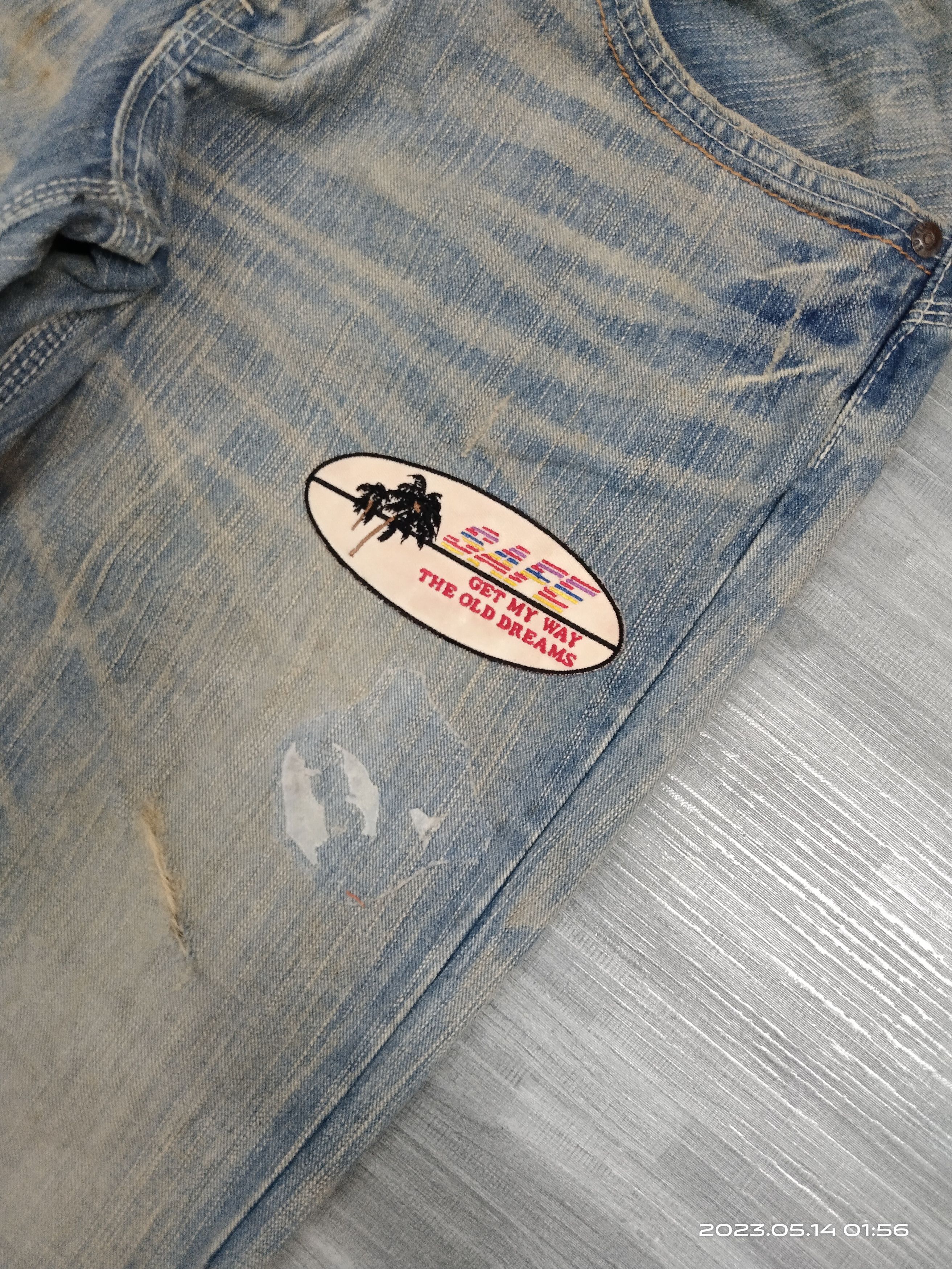 Vintage FLARE SICK PACTH EDWIN DENIM PANTS Size US 32 / EU 48 - 6 Thumbnail