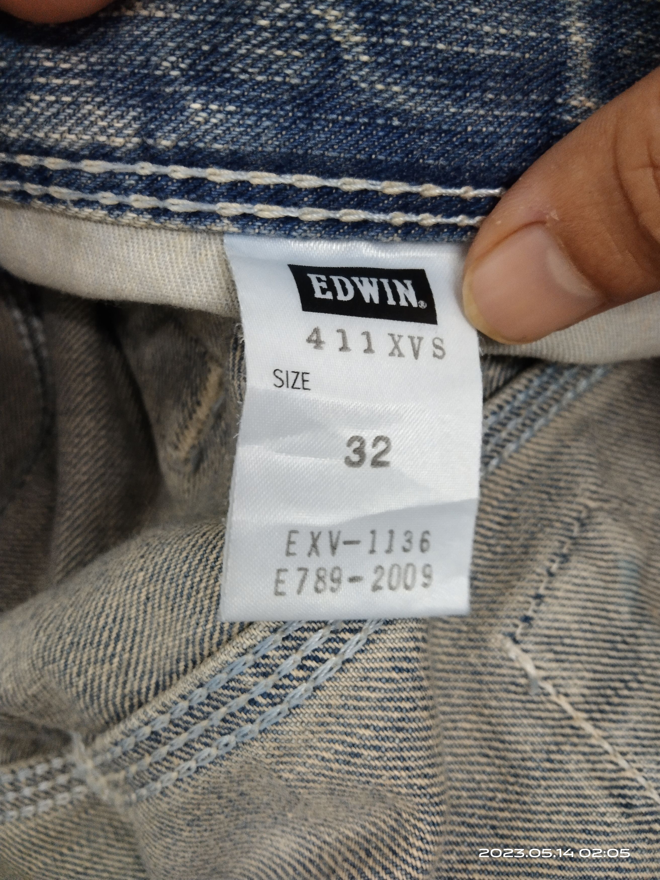 Vintage FLARE SICK PACTH EDWIN DENIM PANTS Size US 32 / EU 48 - 8 Thumbnail