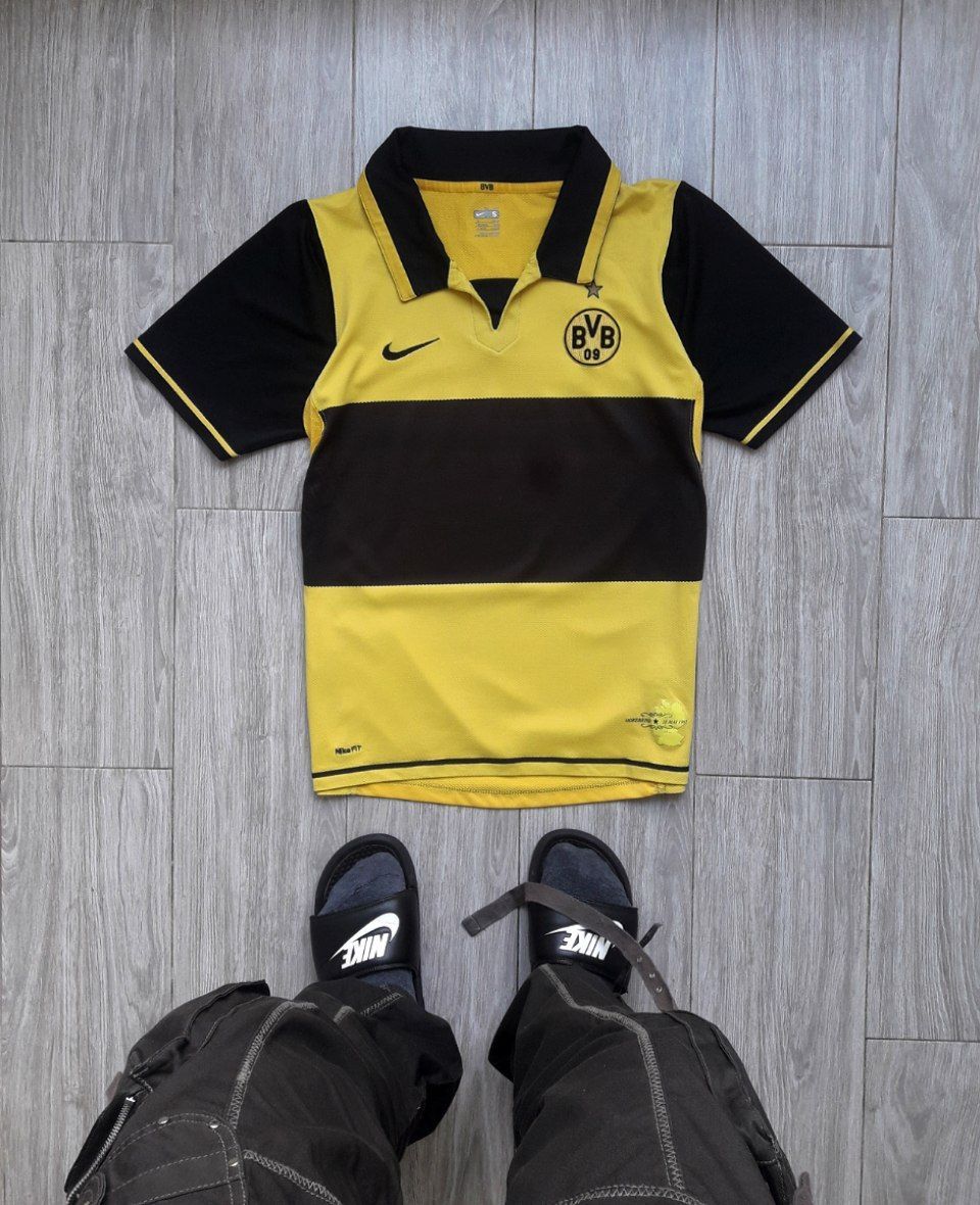 Pre-owned Nike X Soccer Jersey Nike Soccer Jersey Size S Borussia Dortmund 2006-2007 In Black Yellow