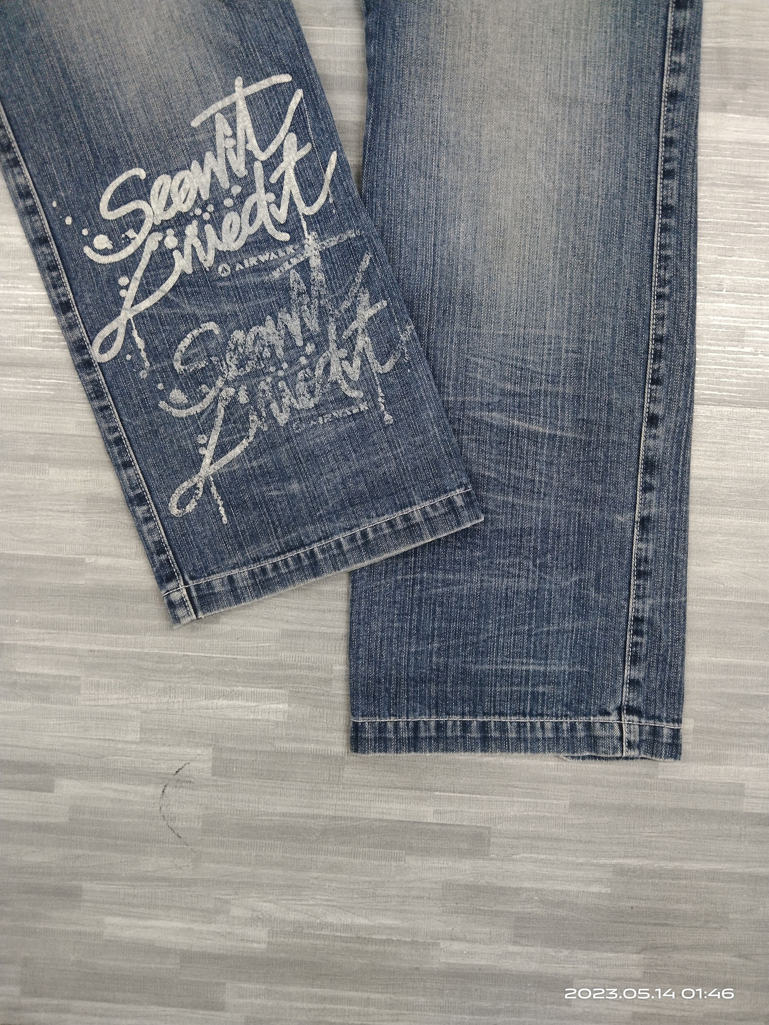 Japanese Brand DiSTRESSED iLLUSTRATION DENIM PANTS Size US 31 - 7 Thumbnail