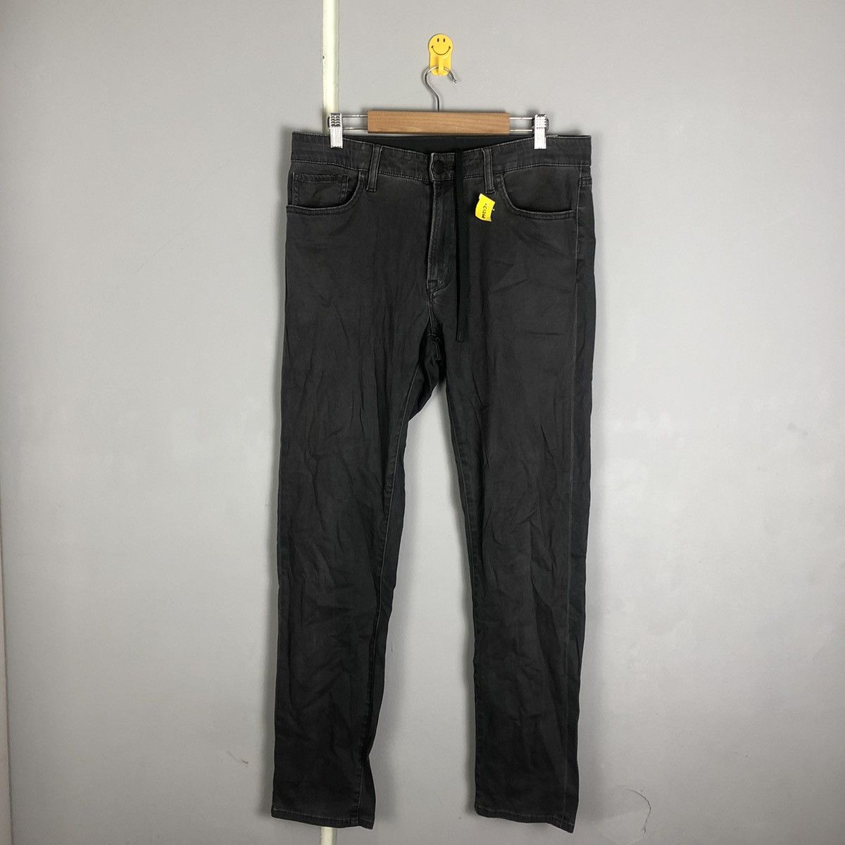 Uniqlo DLL Uniqlo Black faded vintage Casual Pants #C1264 Size US 32 / EU 48 - 1 Thumbnail