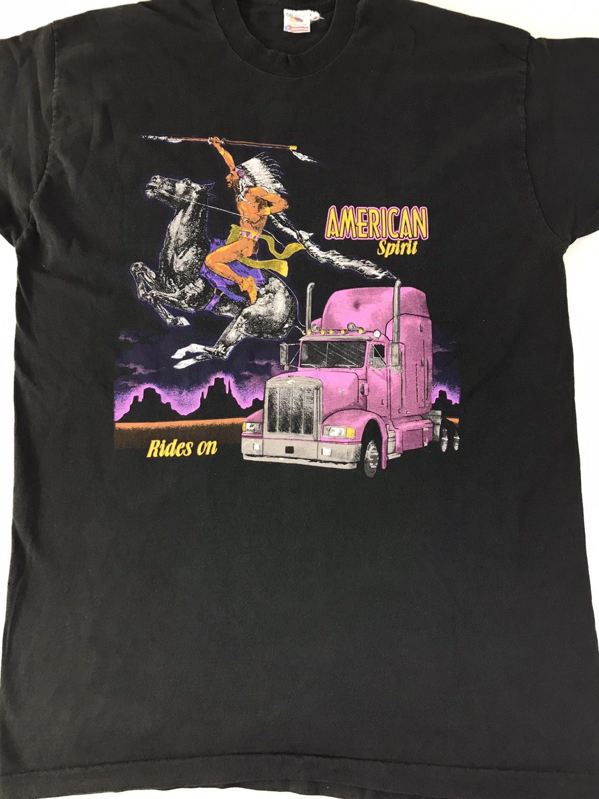 Fruit Of The Loom × Vintage Paradise Auto Truck Plaza RochesterAmerican Spirit 3D Screen Size US XL / EU 56 / 4 - 2 Thumbnail