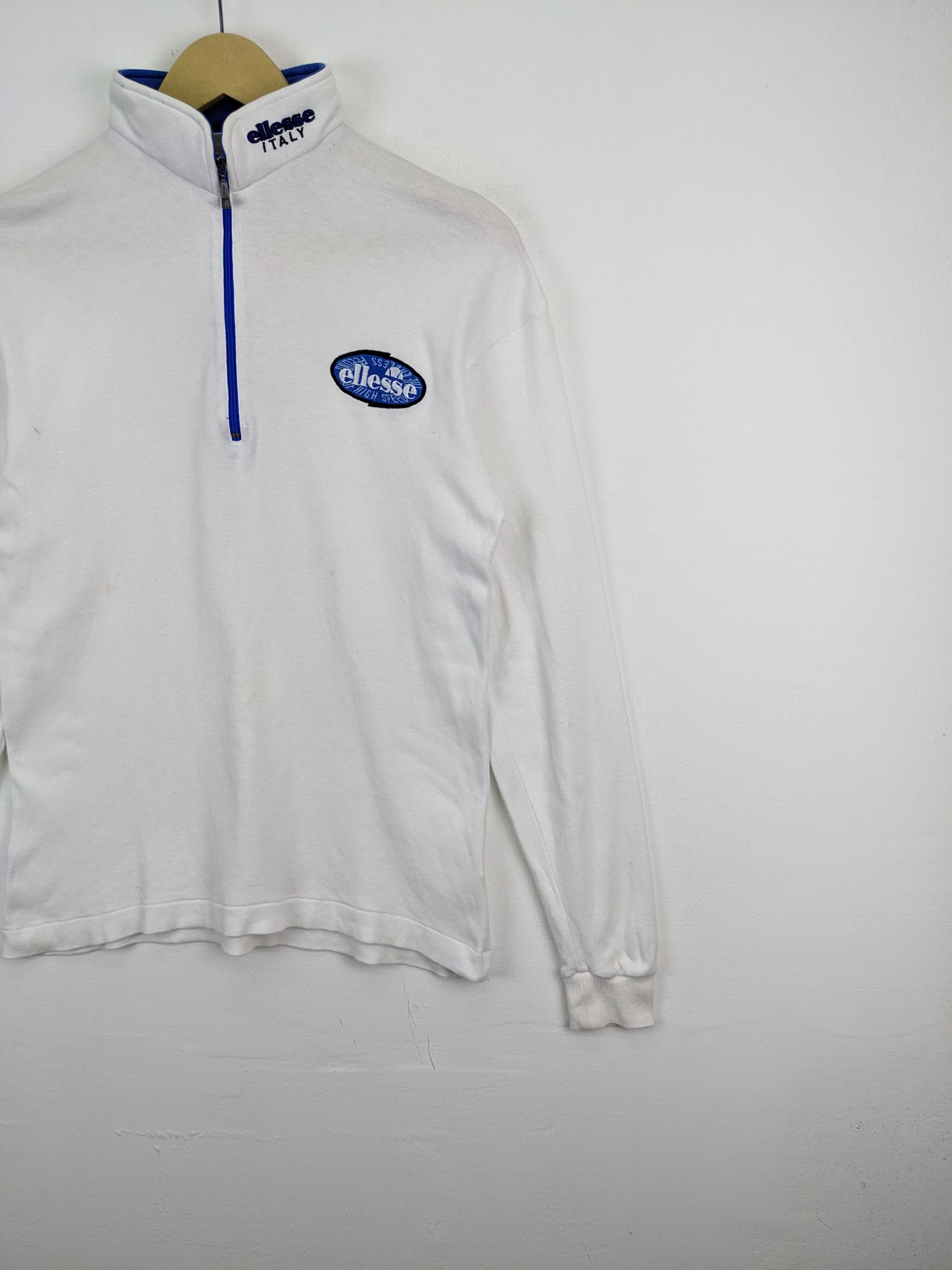 Ellesse × Japanese Brand Vintage Ellesse Italy Made By Goldwin Sweater Half Zip Size S / US 4 / IT 40 - 2 Thumbnail