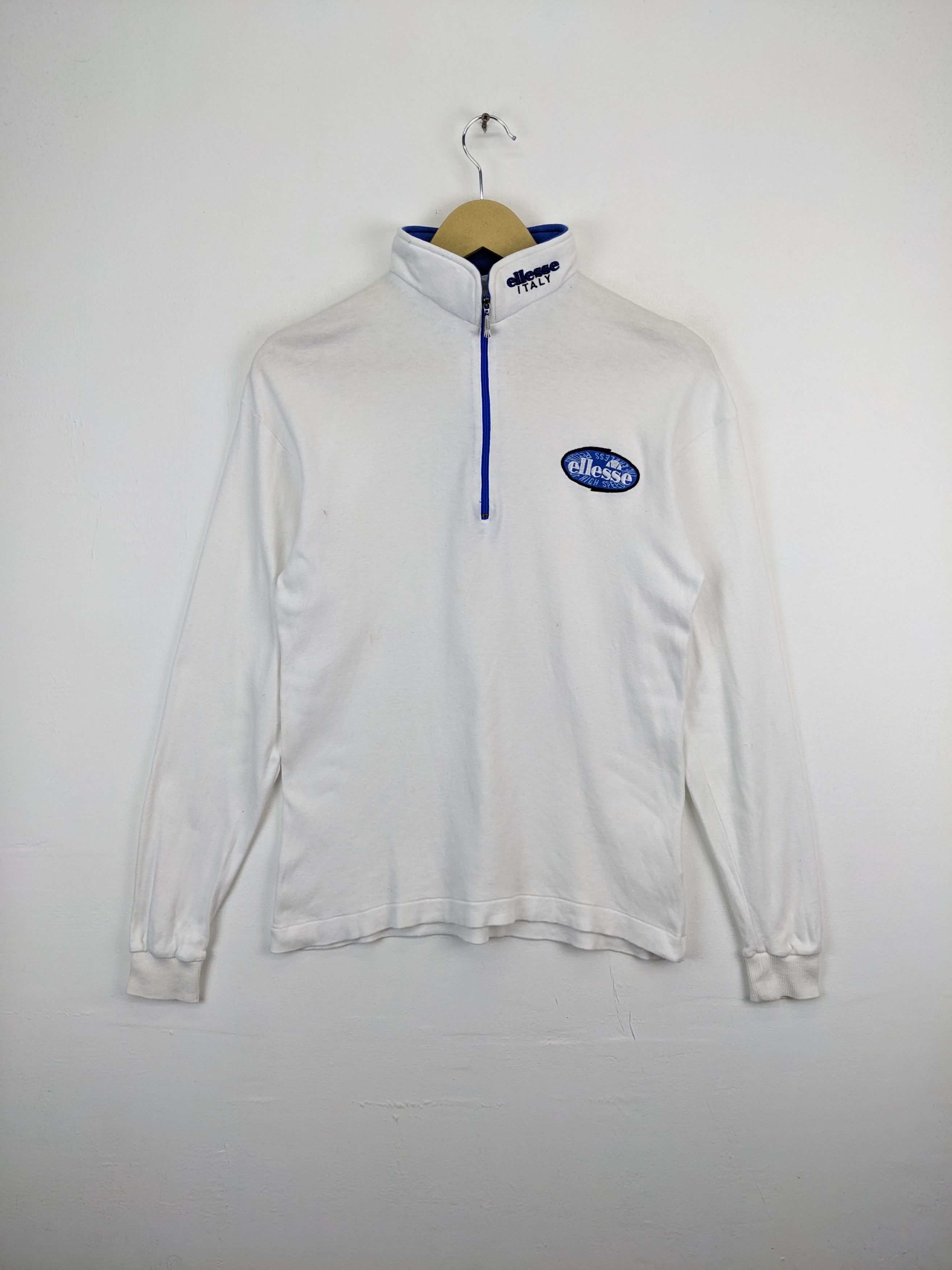 Ellesse × Japanese Brand Vintage Ellesse Italy Made By Goldwin Sweater Half Zip Size S / US 4 / IT 40 - 1 Thumbnail