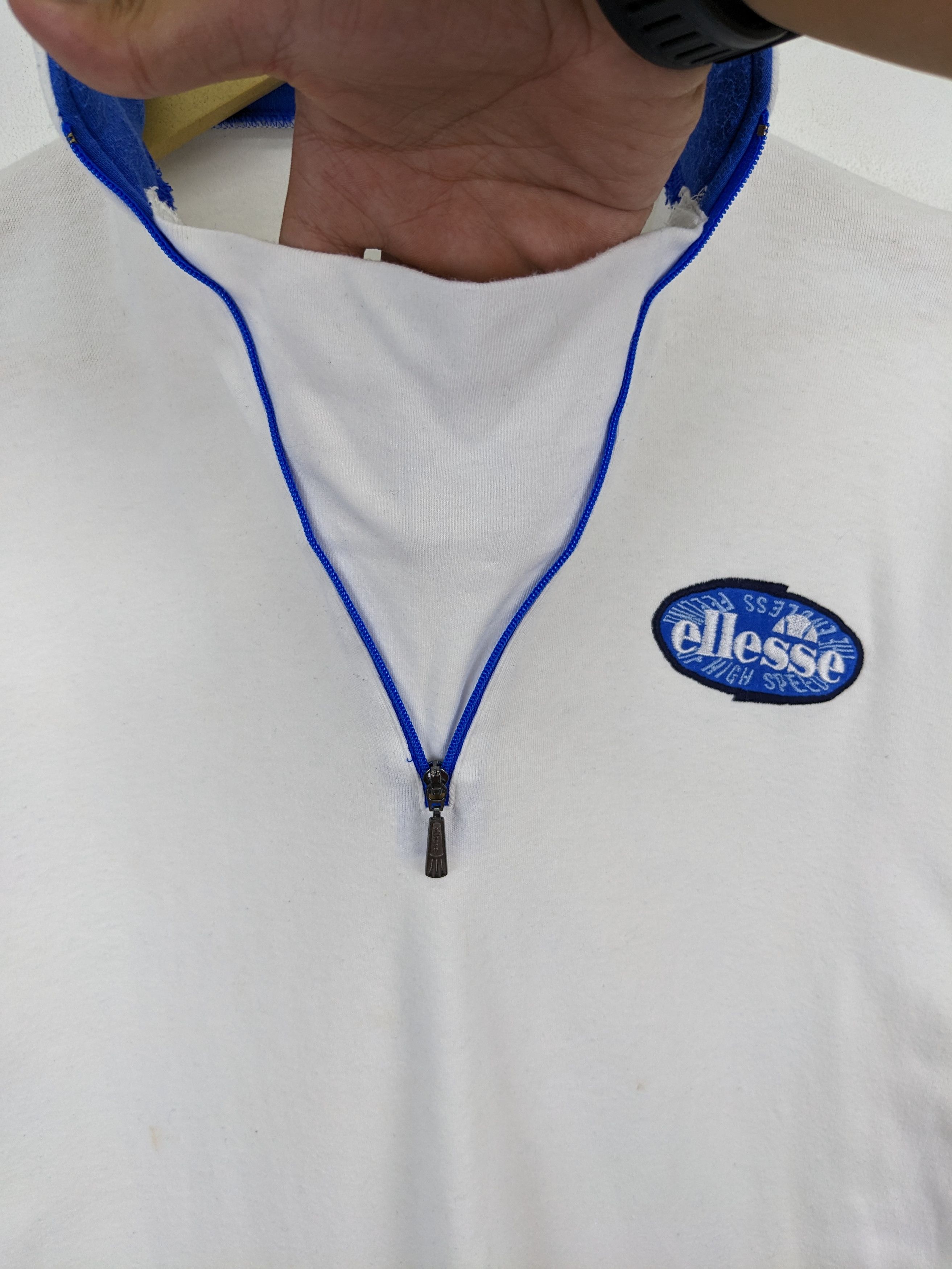Ellesse × Japanese Brand Vintage Ellesse Italy Made By Goldwin Sweater Half Zip Size S / US 4 / IT 40 - 6 Thumbnail