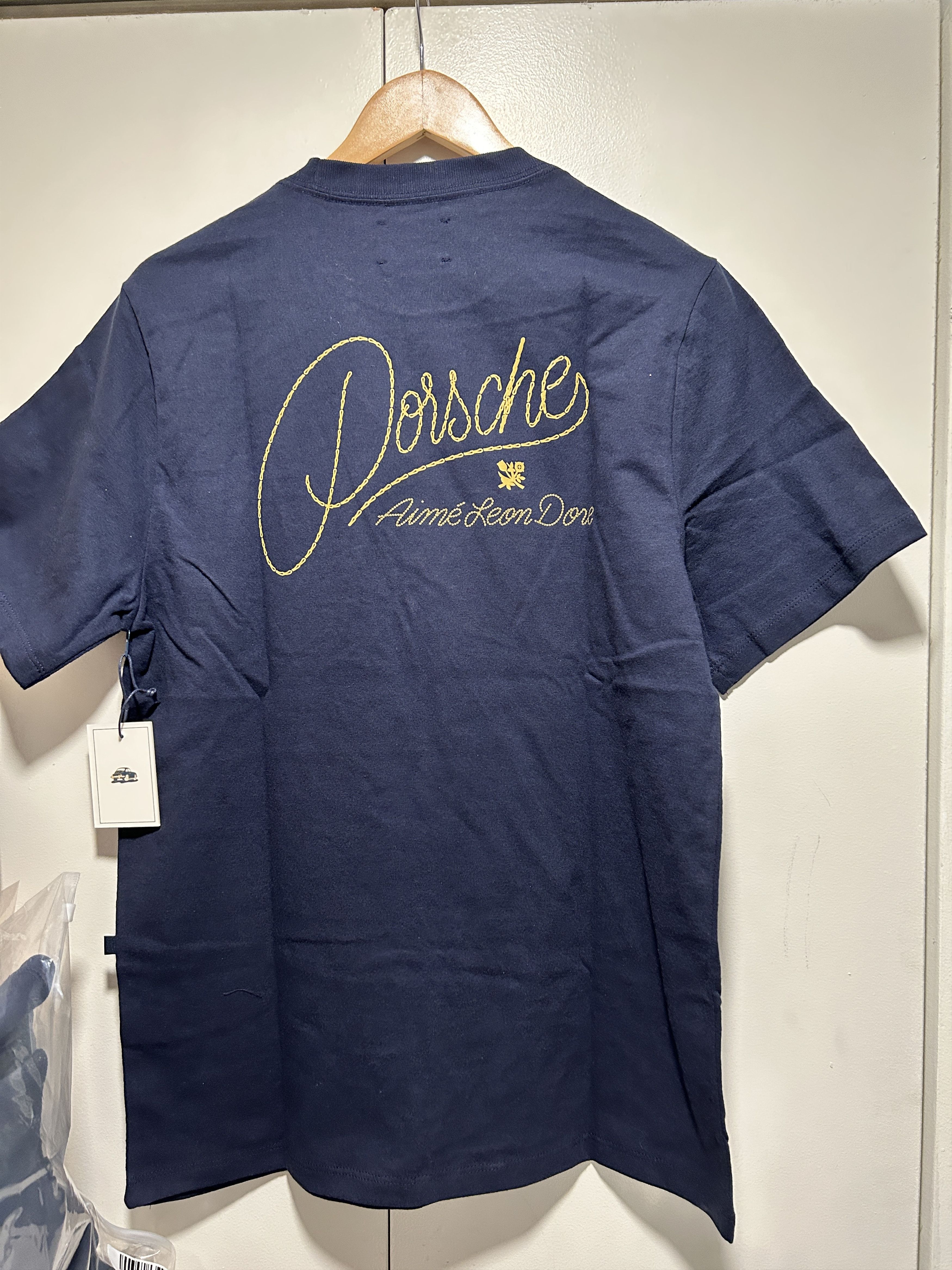 Aime Leon Dore ALD / Porsche 356 Tee - navy cursive
