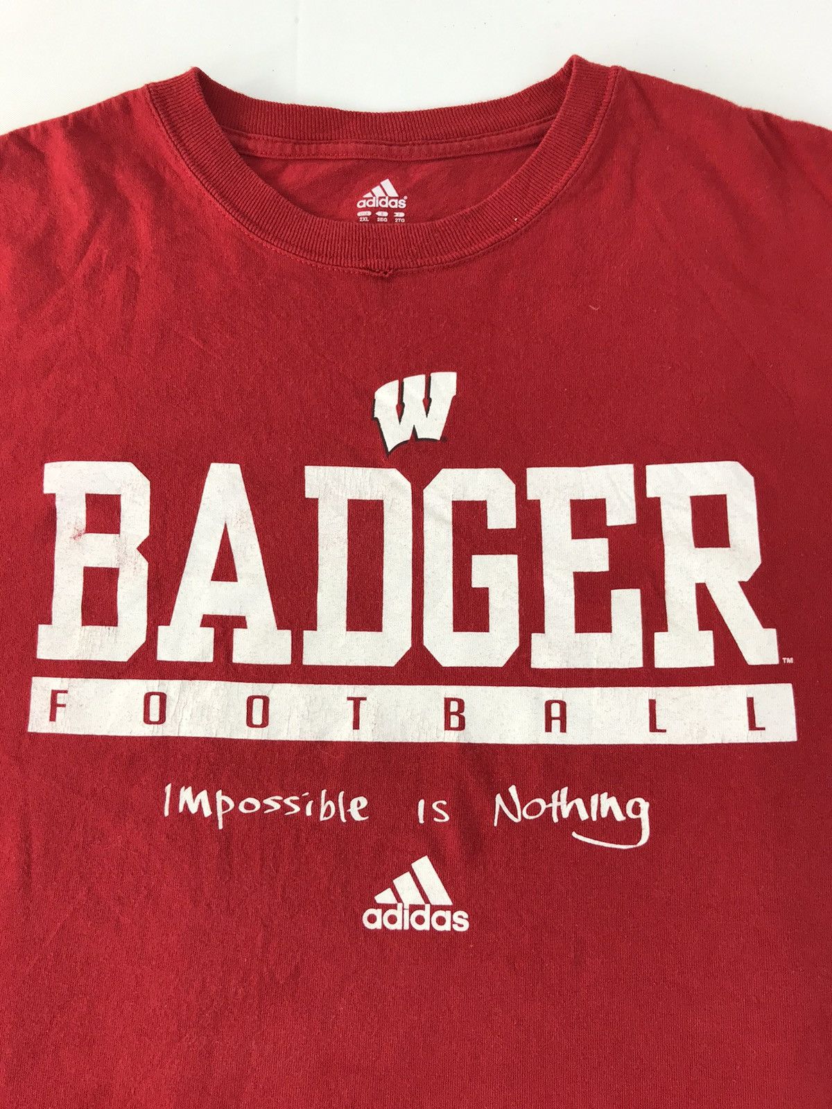 Adidas × NFL Adidas NFL Badgers Football League Spell Out Tee R146j Size US XXL / EU 58 / 5 - 3 Thumbnail