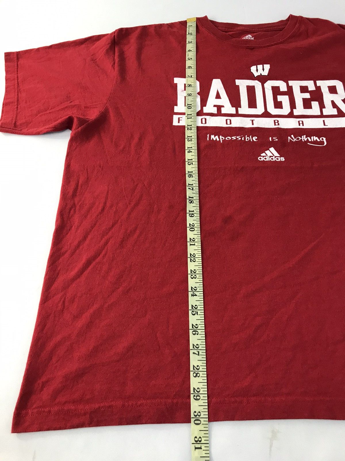 Adidas × NFL Adidas NFL Badgers Football League Spell Out Tee R146j Size US XXL / EU 58 / 5 - 7 Thumbnail