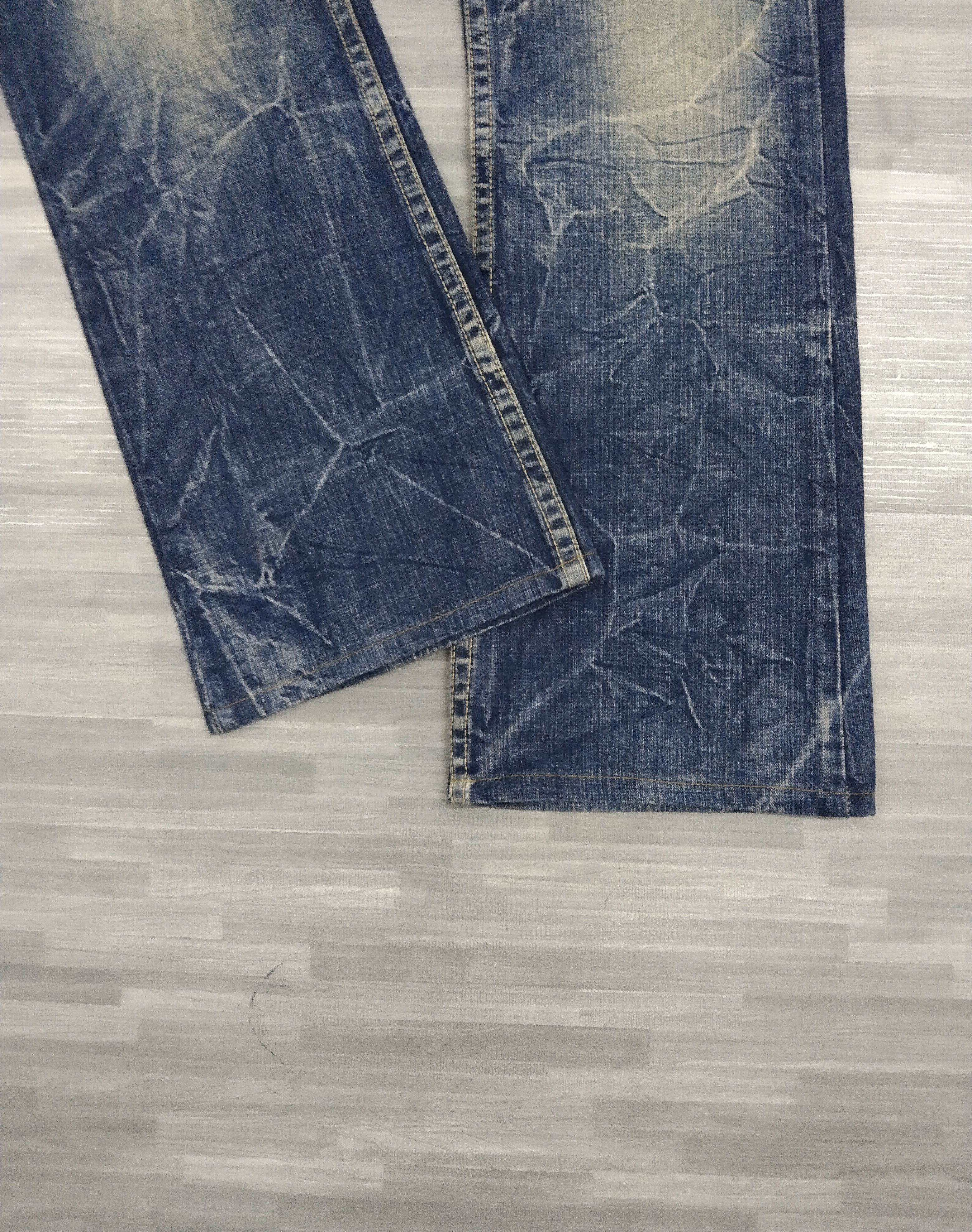 Japanese Brand FLARE SICK RUSTY PURE PERADISE DENIM PANTS Size US 33 - 7 Thumbnail