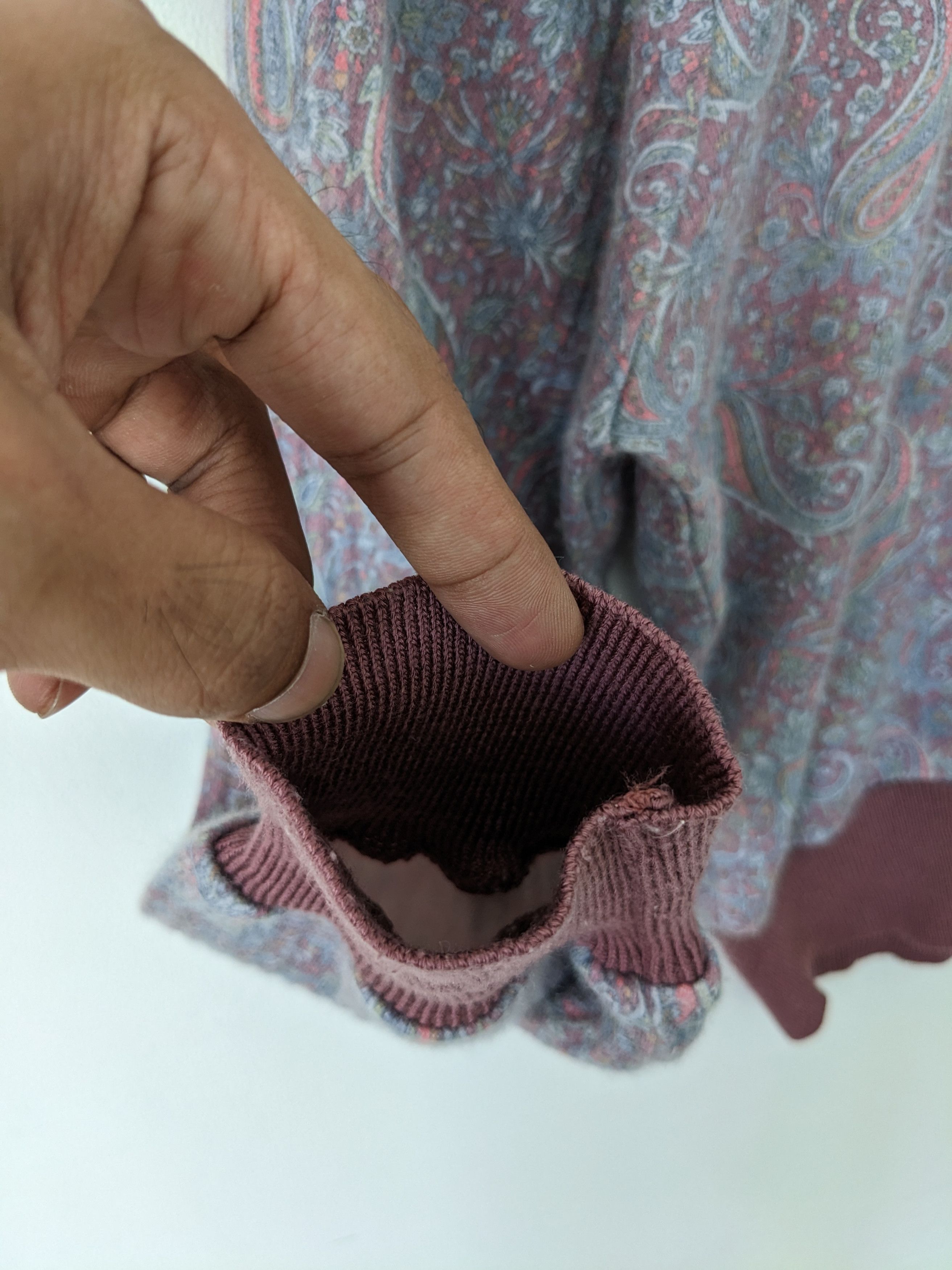 Japanese Brand × Vintage Vintage Wool Crop Sweatshirt Paisley Motif by La Lopo Japan Size M / US 6-8 / IT 42-44 - 7 Thumbnail