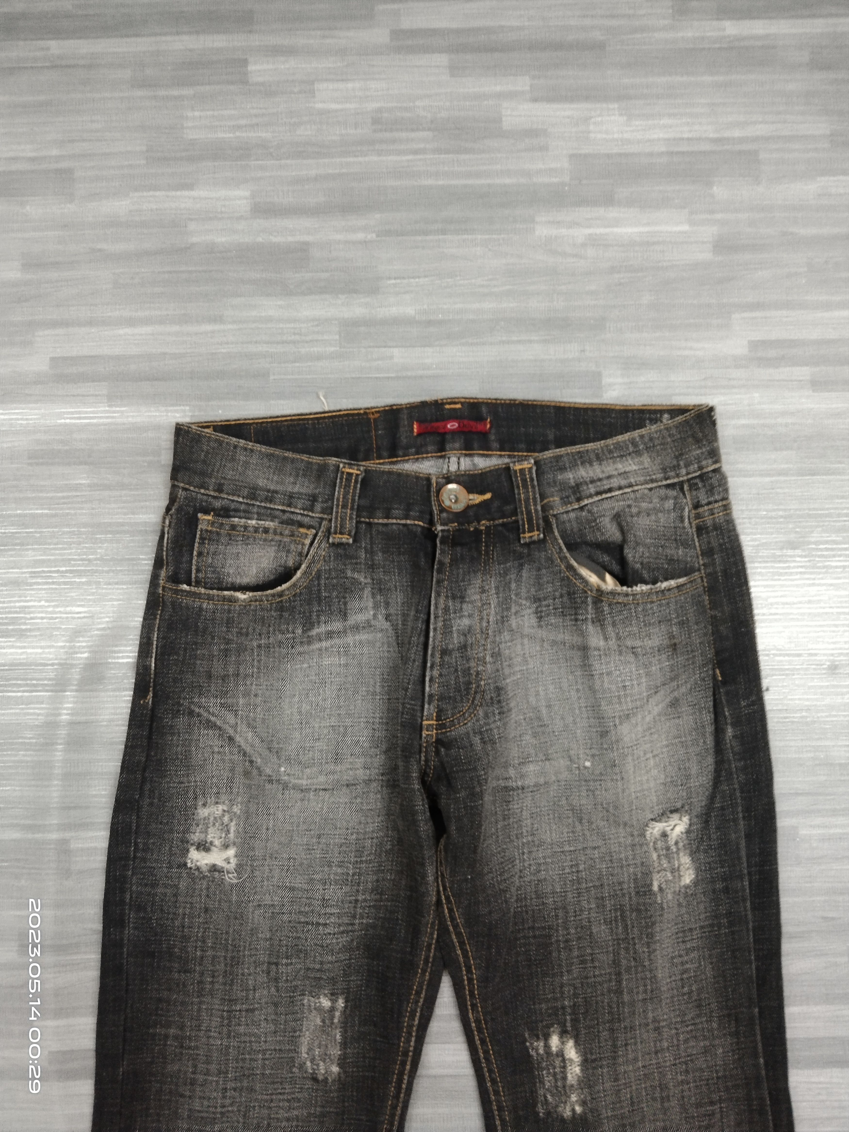 Japanese Brand SICK RIPED A.DEVIL WING DENIM PANTS Size US 30 / EU 46 - 4 Thumbnail
