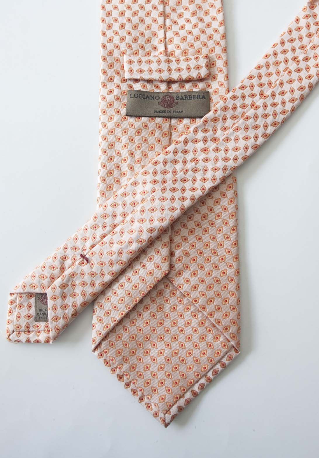 Luciano Barbera Luciano Barbera Tie Pink 100% Silk Made in Italy Size ONE SIZE - 2 Thumbnail