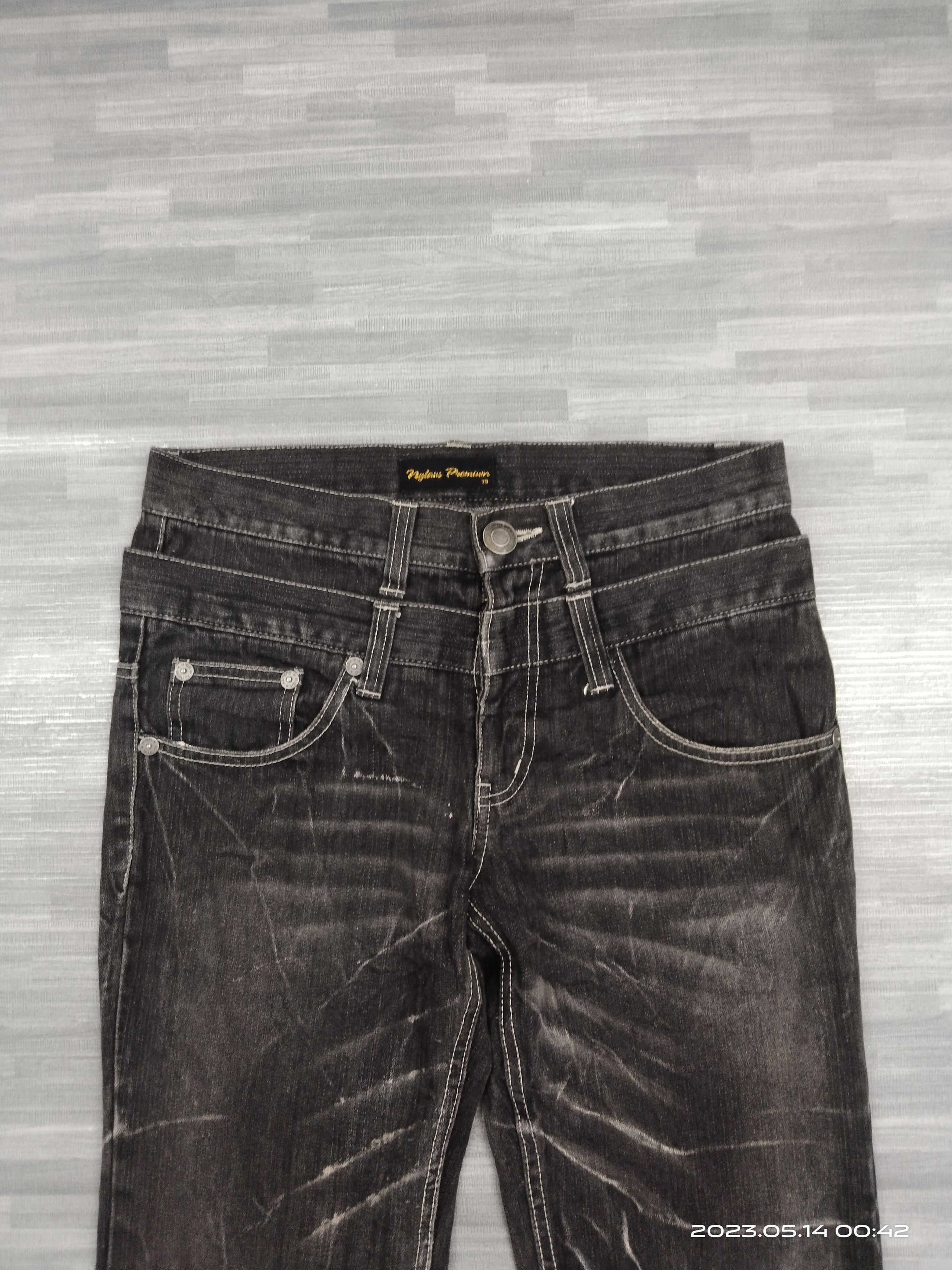 Japanese Brand FLARE SICK WASHED NYLAUS DENIM PA Size US 31 - 4 Thumbnail
