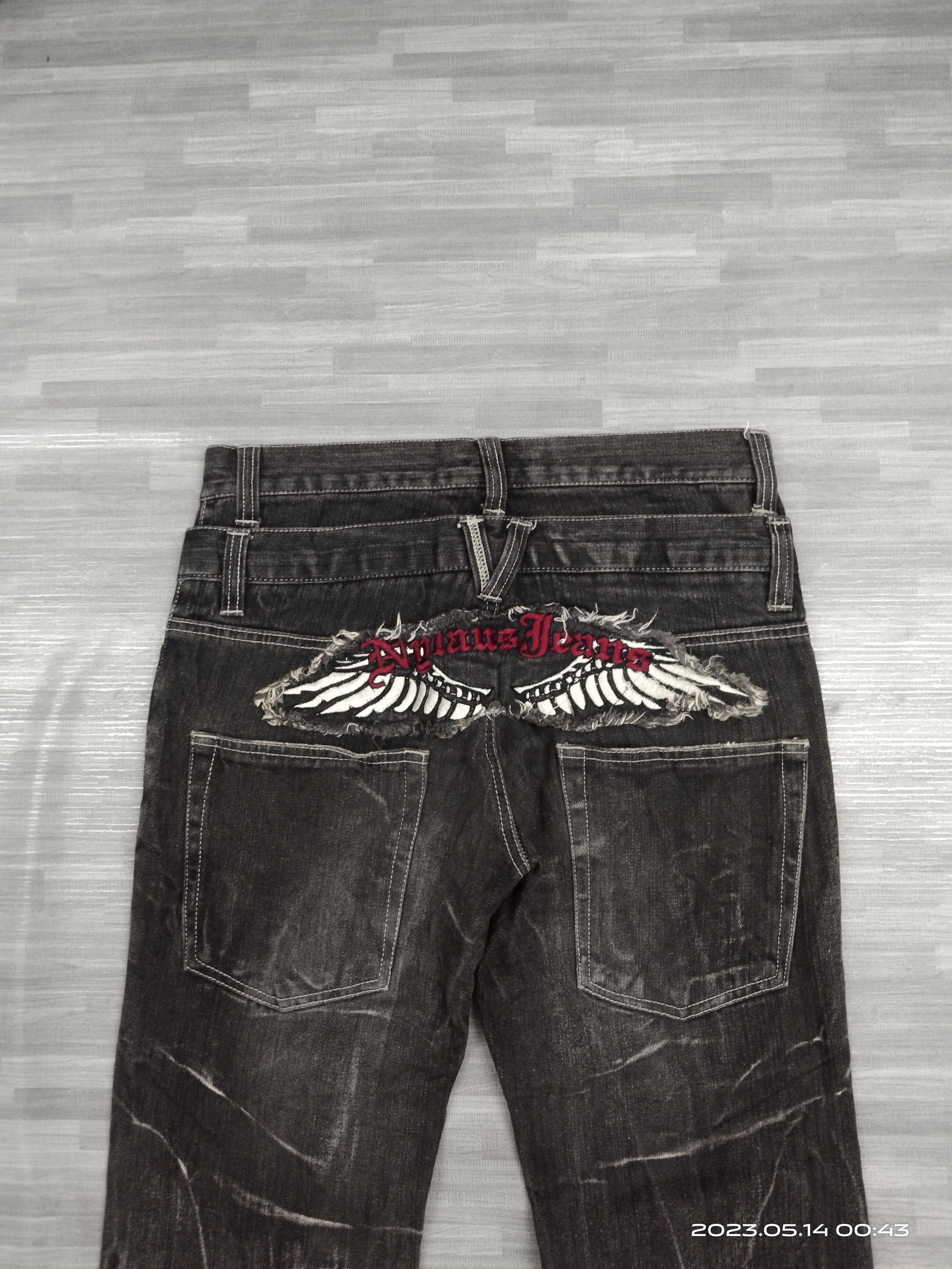 Japanese Brand FLARE SICK WASHED NYLAUS DENIM PA Size US 31 - 5 Thumbnail