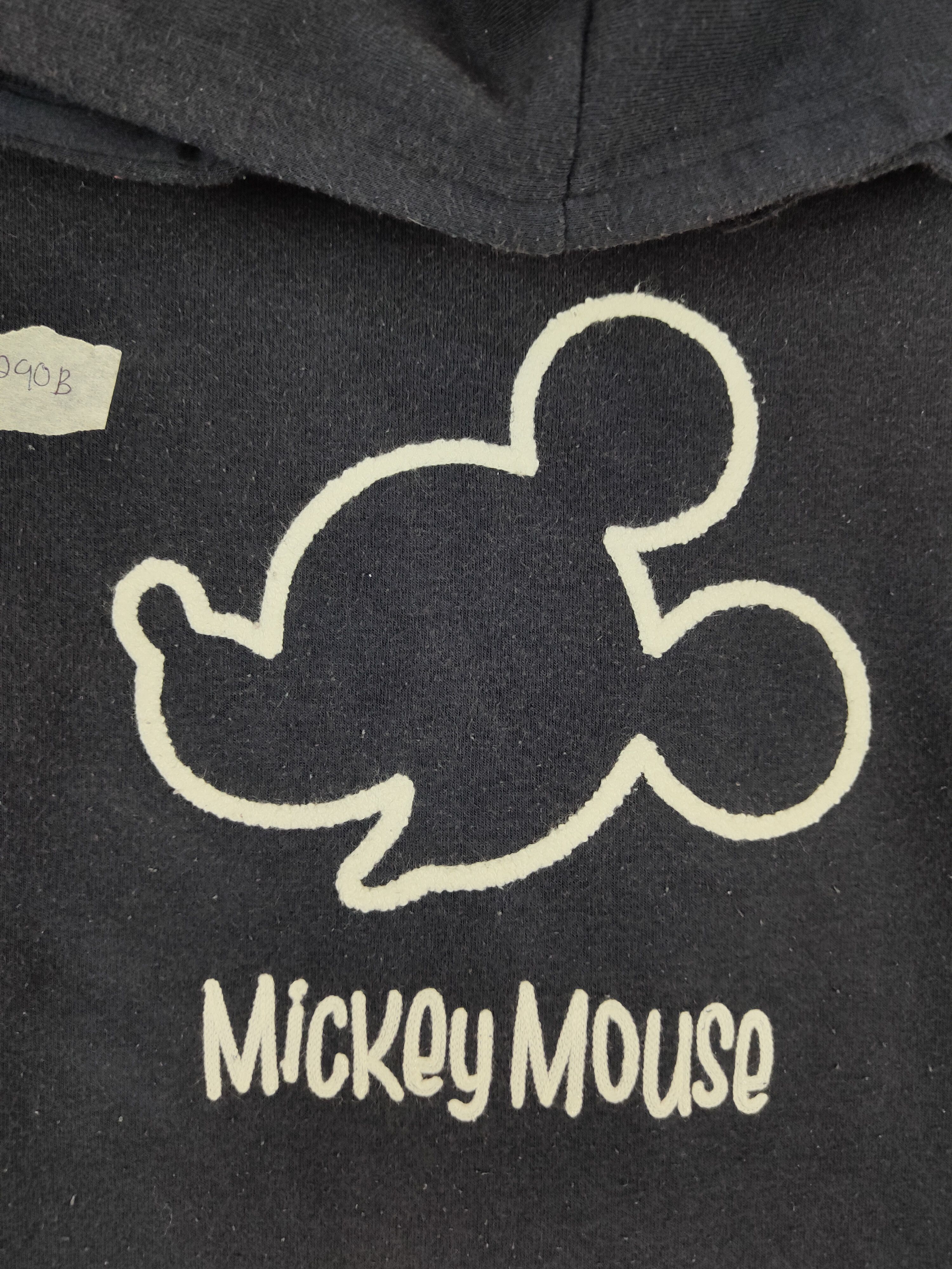 Disney × Japanese Brand × Mickey Mouse Disney Dark Blue Faded Mickey Mouse Hoodie Sweatshirt #290B Size US L / EU 52-54 / 3 - 3 Thumbnail