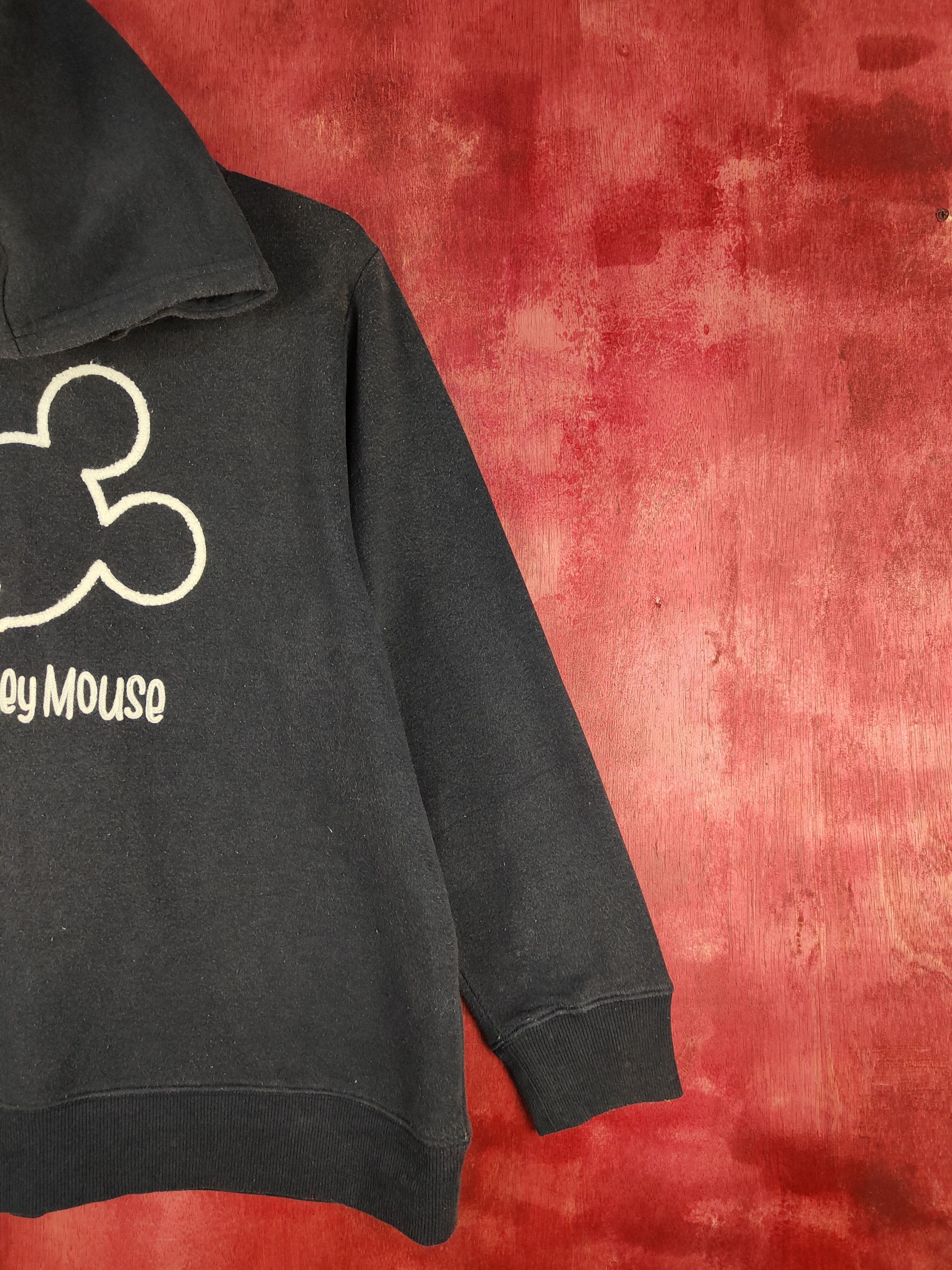Disney × Japanese Brand × Mickey Mouse Disney Dark Blue Faded Mickey Mouse Hoodie Sweatshirt #290B Size US L / EU 52-54 / 3 - 6 Thumbnail
