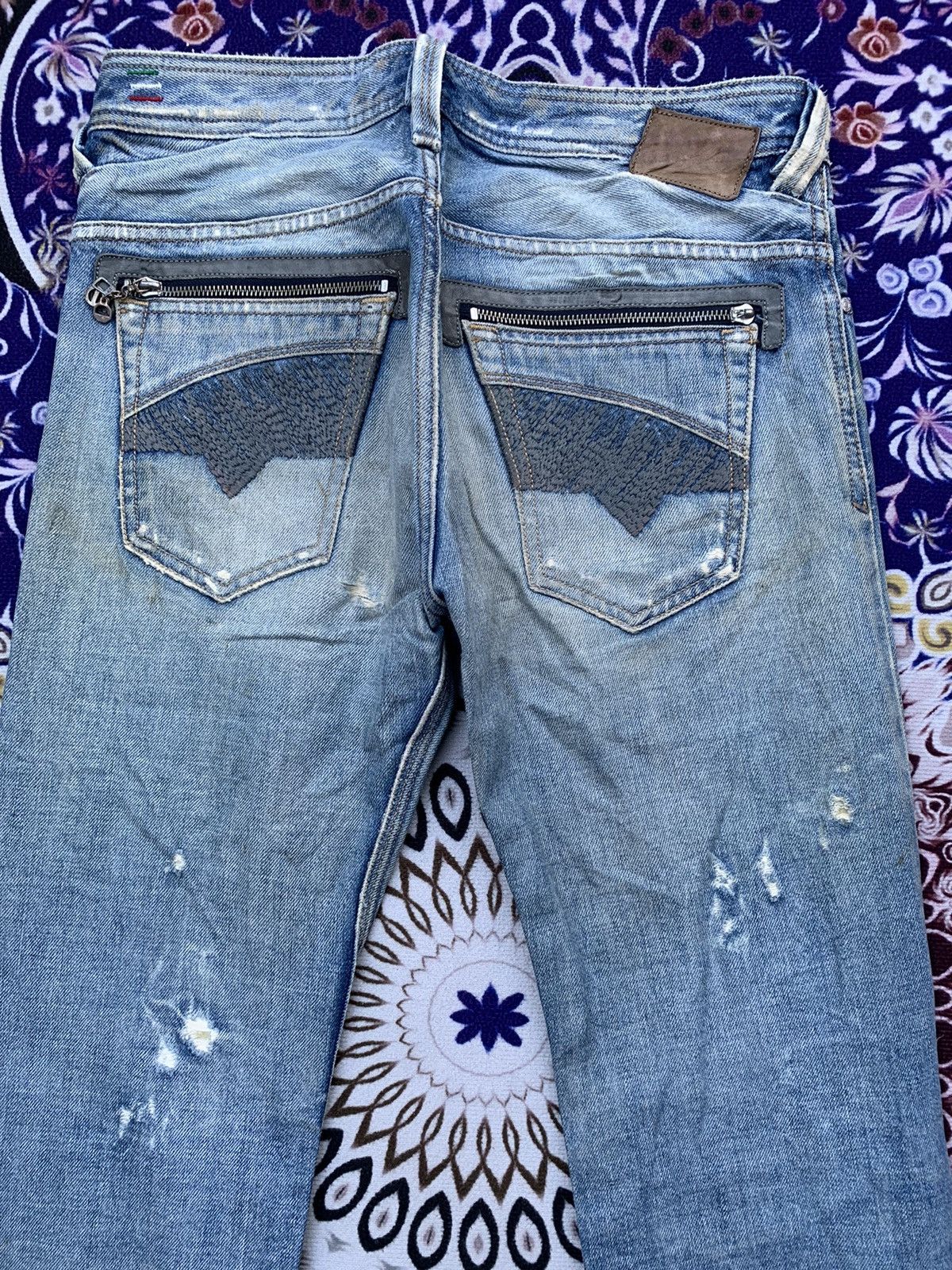 Diesel Vintage Diesel Industry Distressed Denim Size US 33 - 11 Thumbnail