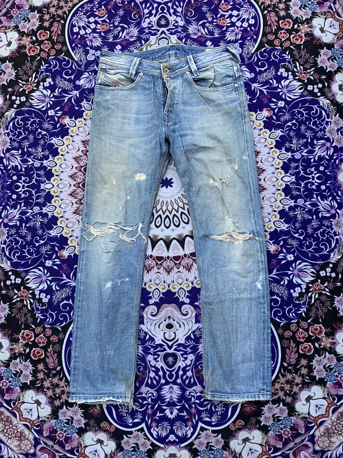 Diesel Vintage Diesel Industry Distressed Denim Size US 33 - 1 Thumbnail
