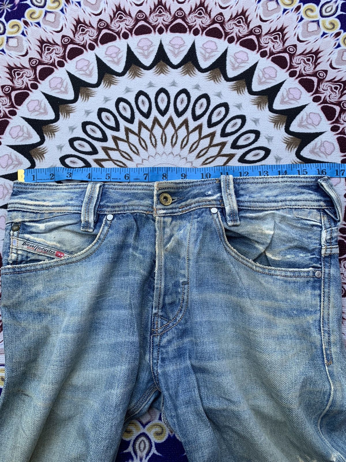 Diesel Vintage Diesel Industry Distressed Denim Size US 33 - 14 Thumbnail