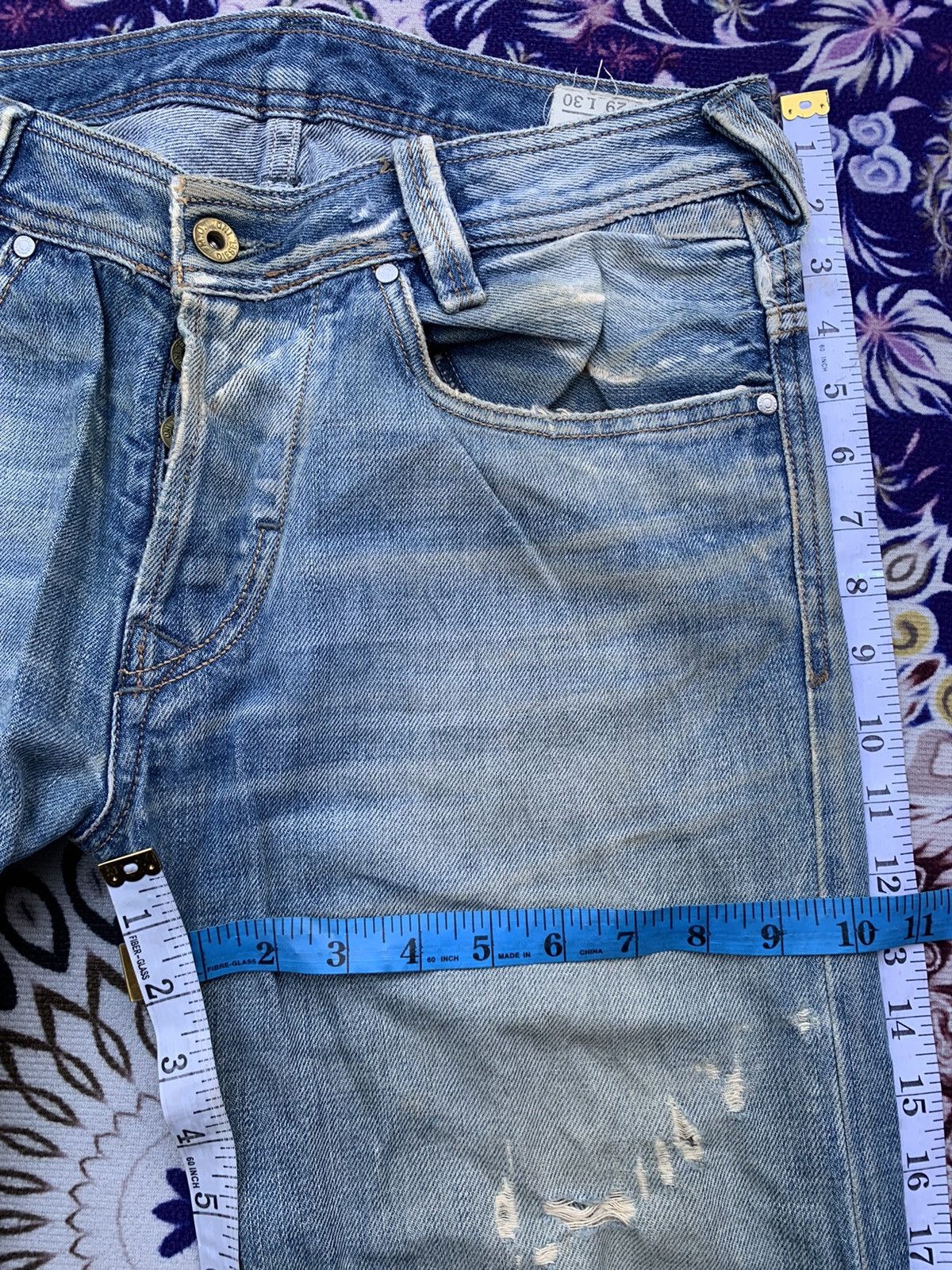 Diesel Vintage Diesel Industry Distressed Denim Size US 33 - 15 Thumbnail