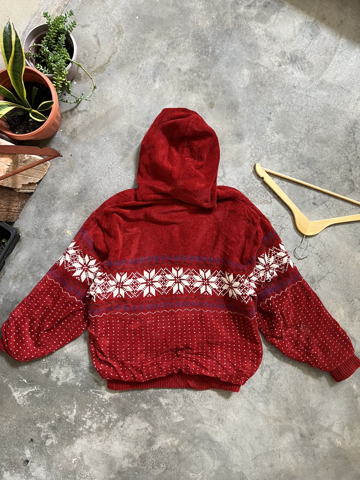 Japanese Brand × Vintage 🔥 VINTAGE 🔥 Printed Fleece Knit Zipper Up Jacket Size US M / EU 48-50 / 2 - 8 Thumbnail