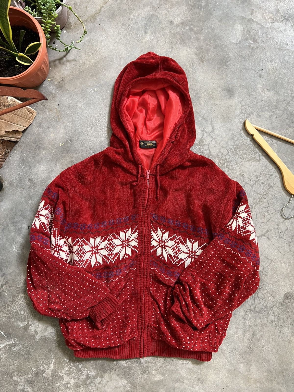 Japanese Brand × Vintage 🔥 VINTAGE 🔥 Printed Fleece Knit Zipper Up Jacket Size US M / EU 48-50 / 2 - 6 Thumbnail