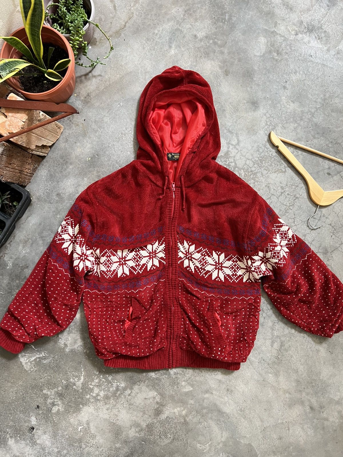Japanese Brand × Vintage 🔥 VINTAGE 🔥 Printed Fleece Knit Zipper Up Jacket Size US M / EU 48-50 / 2 - 1 Thumbnail