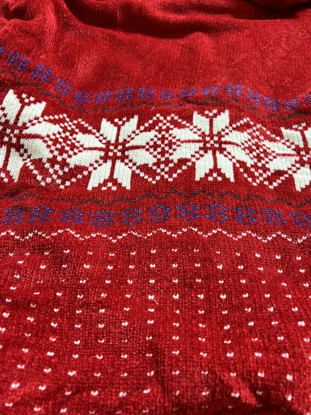 Japanese Brand × Vintage 🔥 VINTAGE 🔥 Printed Fleece Knit Zipper Up Jacket Size US M / EU 48-50 / 2 - 10 Thumbnail