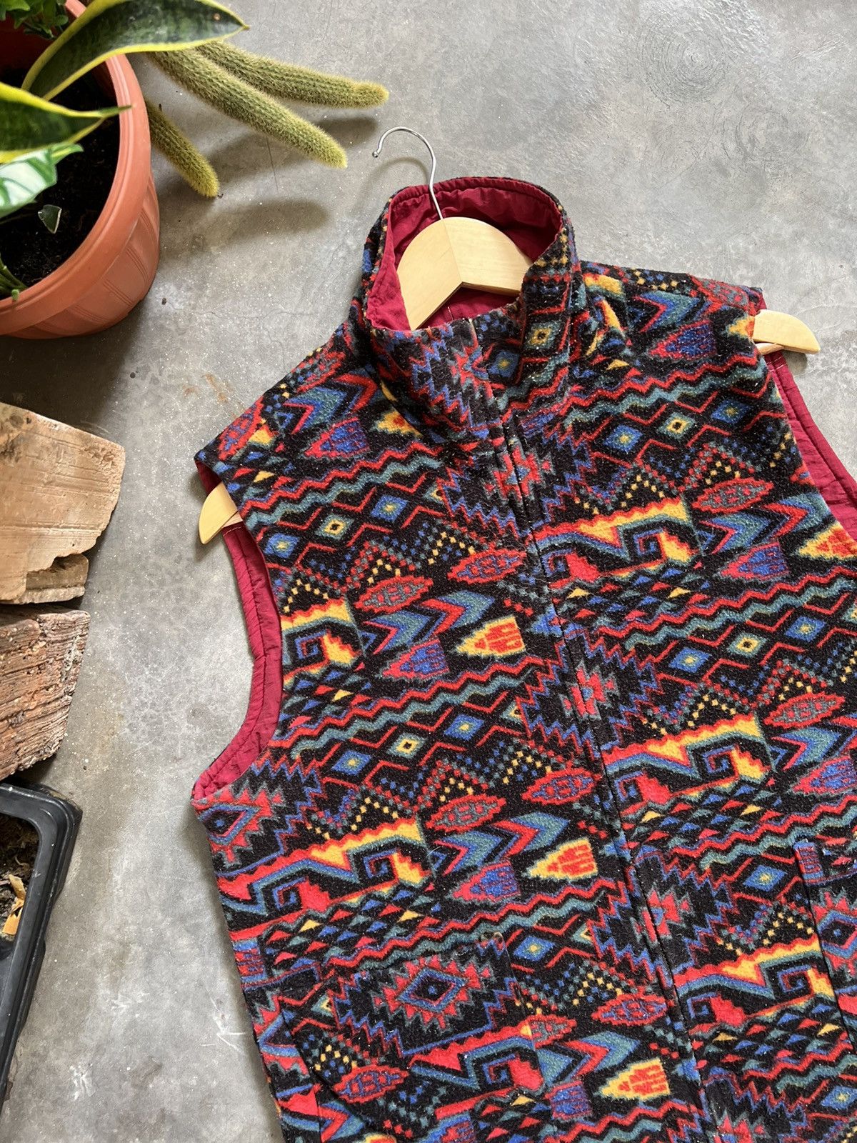 Japanese Brand × Native × Vintage Vintage 🖤 Native Deep Pile Fleece Riversible Vest Size US M / EU 48-50 / 2 - 12 Thumbnail